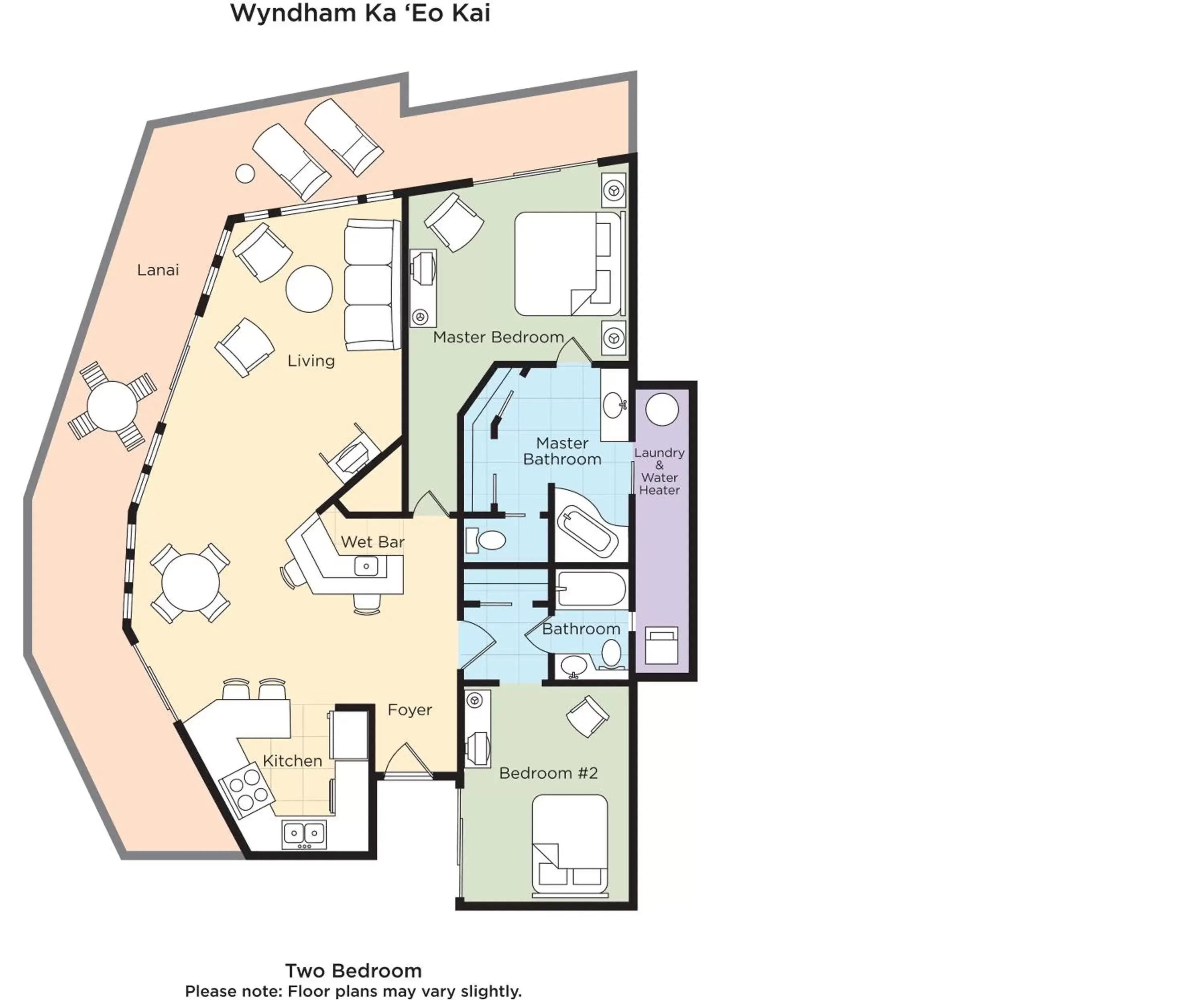 Floor Plan in Club Wyndham Ka Eo Kai