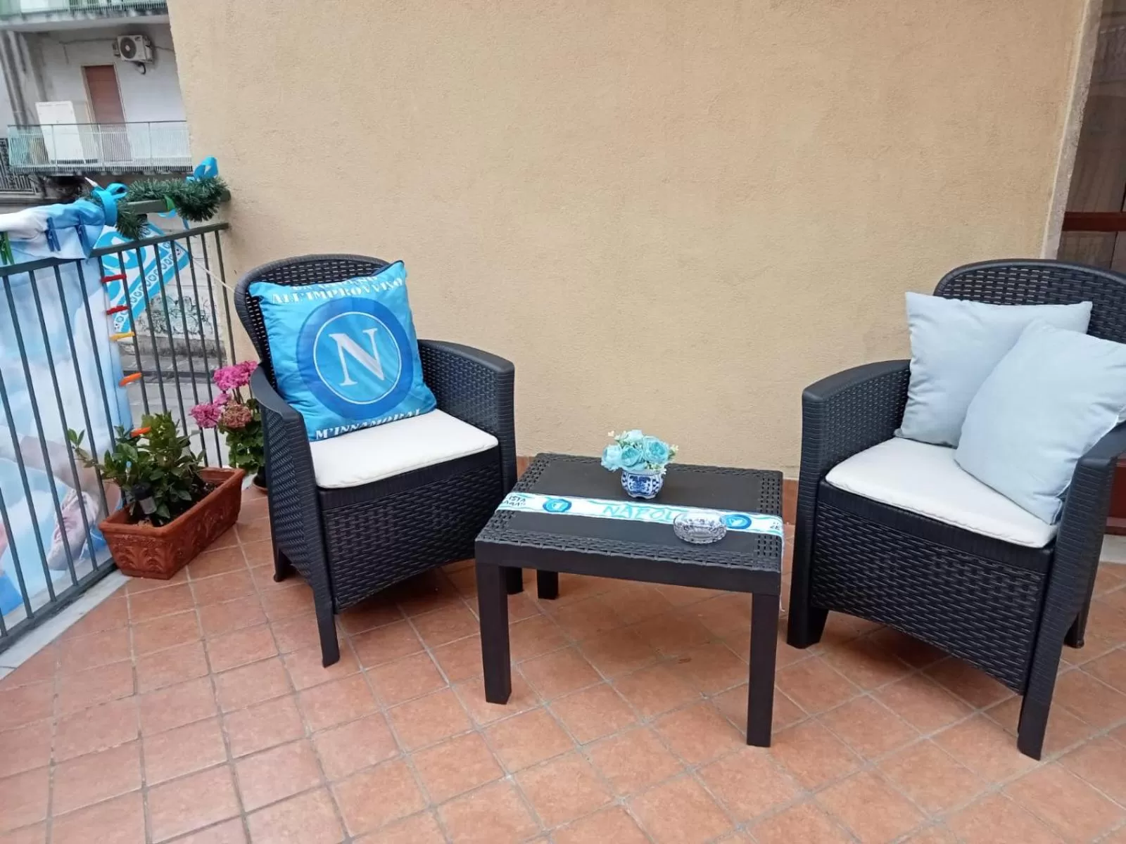 Balcony/Terrace, Seating Area in La Terrazza di Monica & Teresa