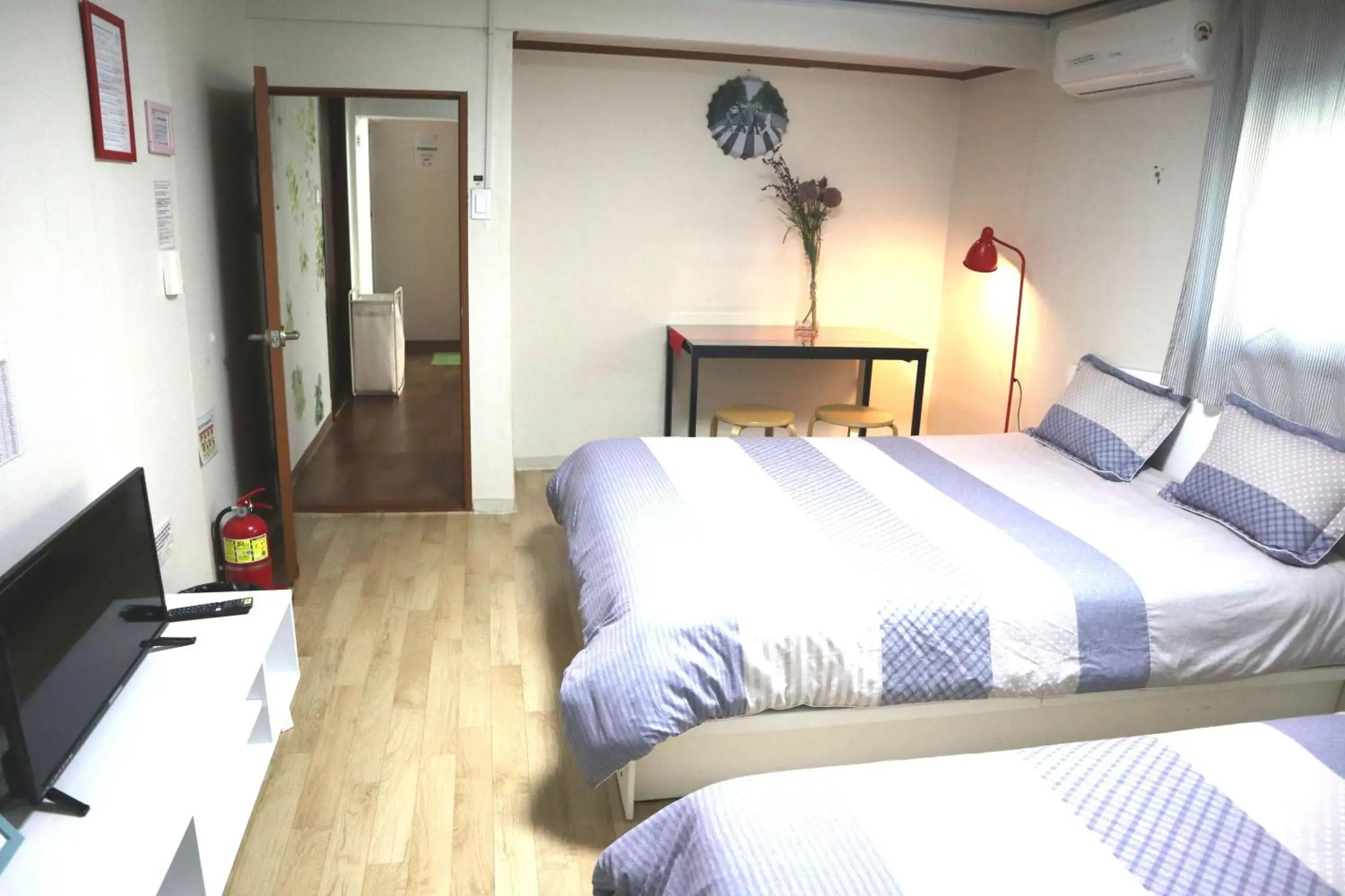 Bed in Jeong House Hongdae