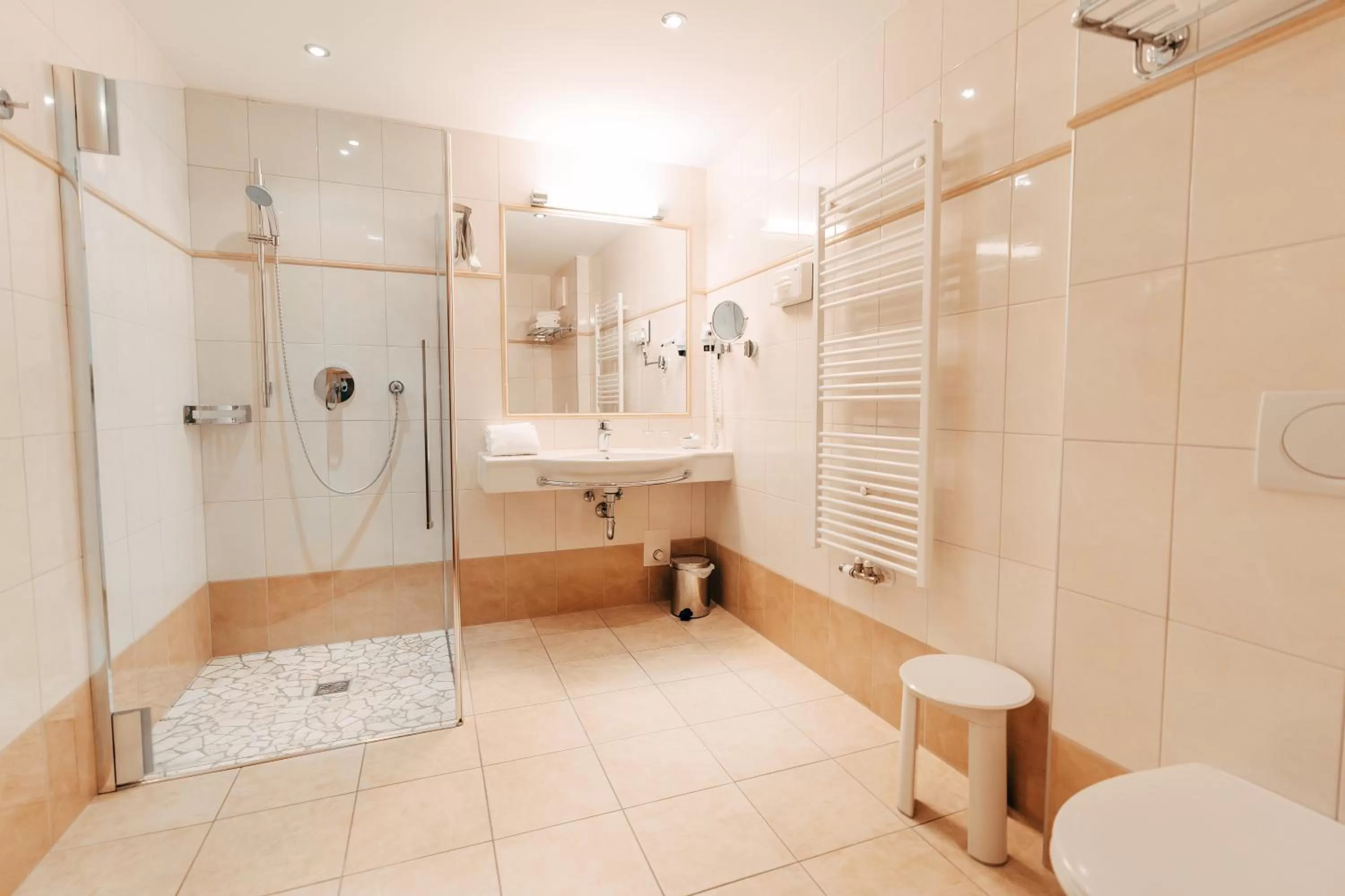 Shower in POST POST Hotel - Alpine Boutique Hotel & Spa