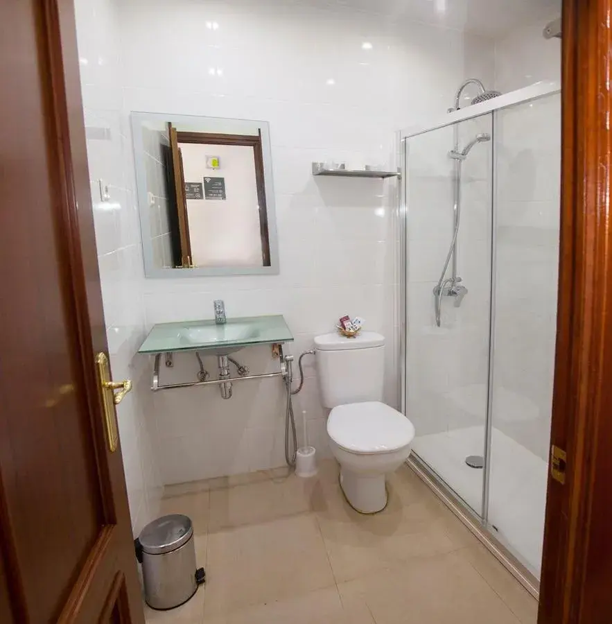Shower, Bathroom in Hotel Artxanda