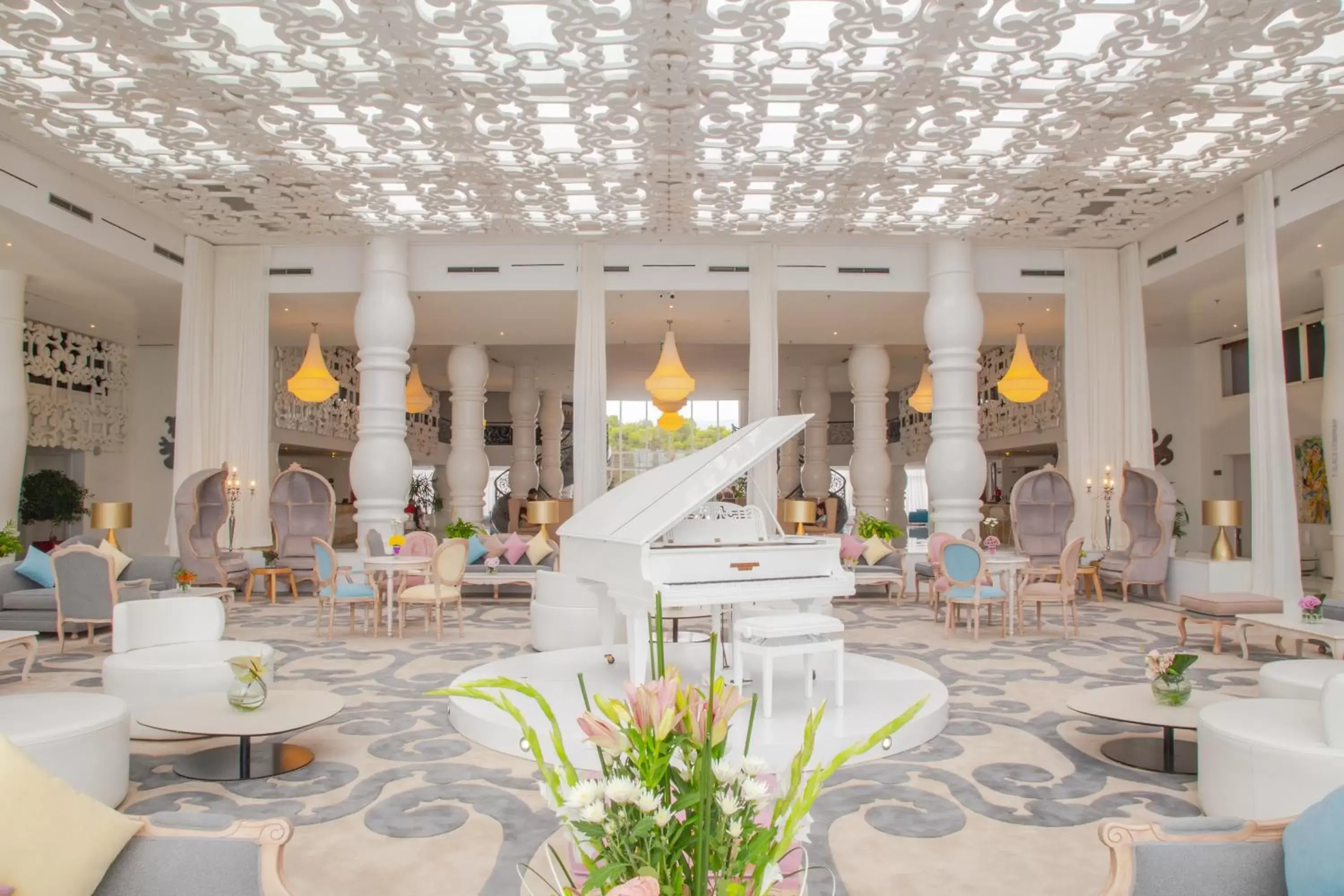 Lobby or reception, Restaurant/Places to Eat in Hotel Farah Tanger