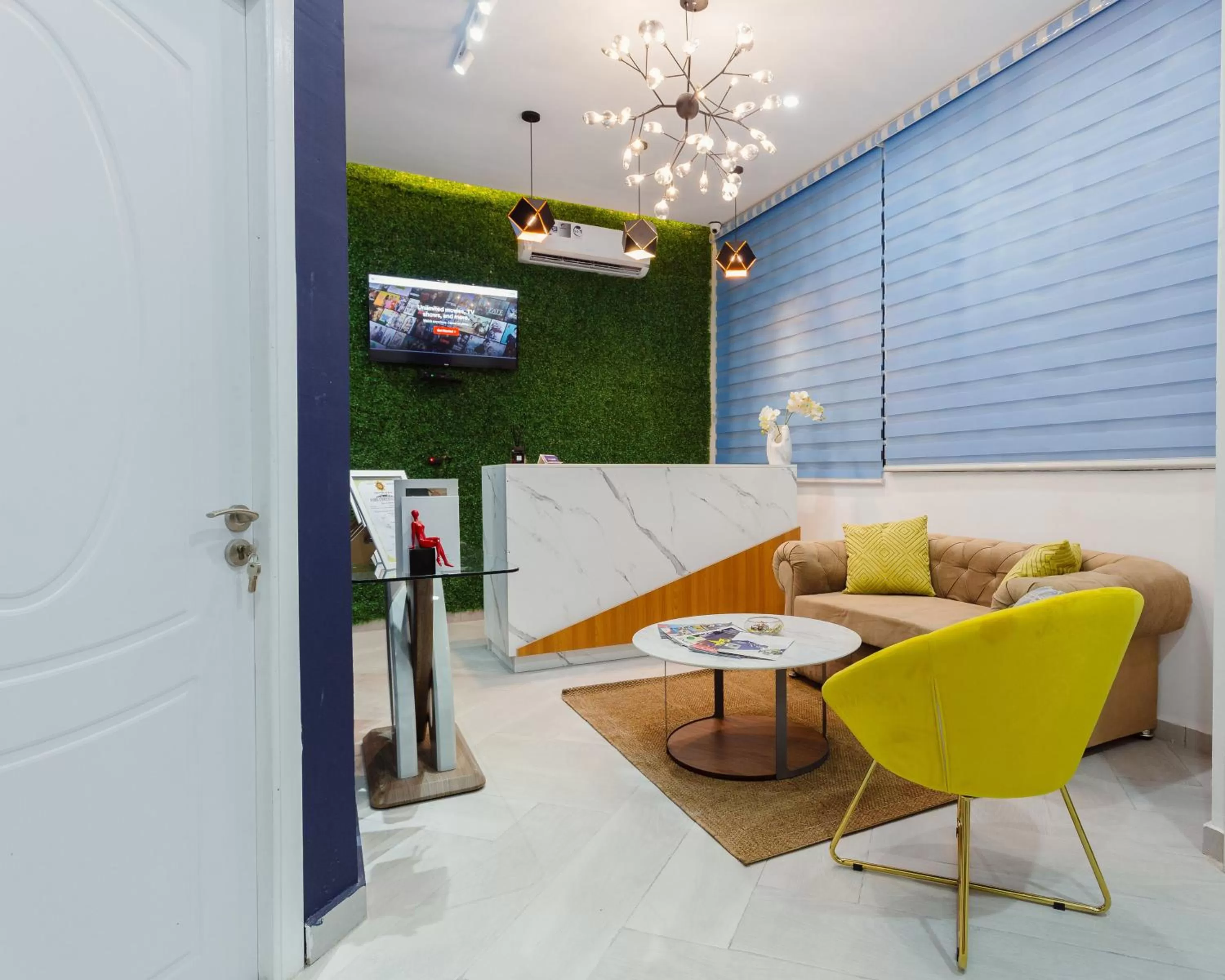 Seating area in The Avery Suites, East Legon