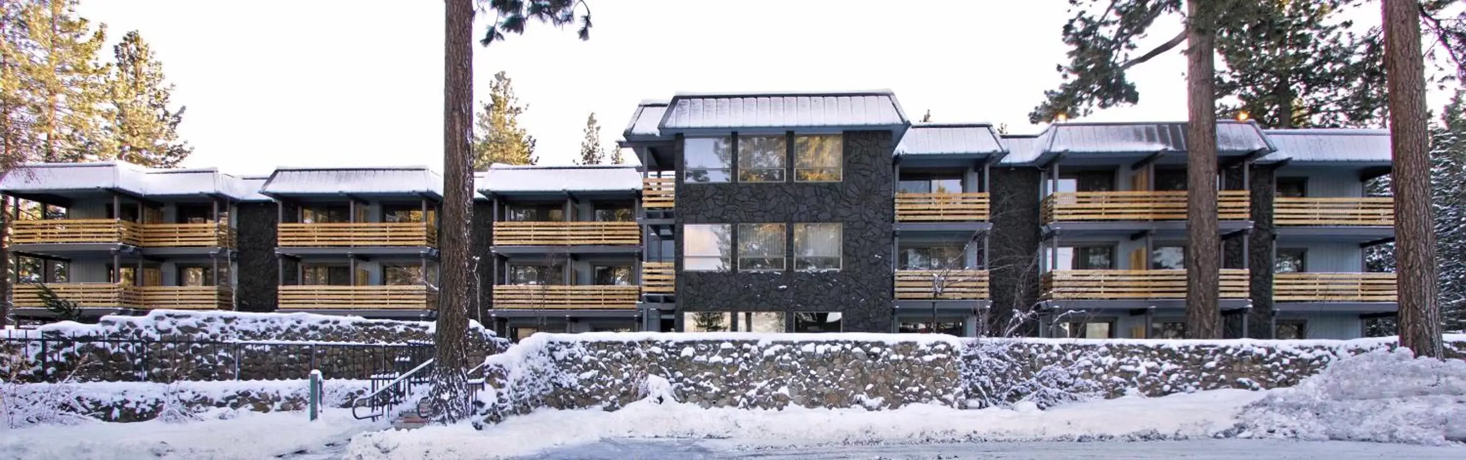 Property building, Winter in Hotel Azure