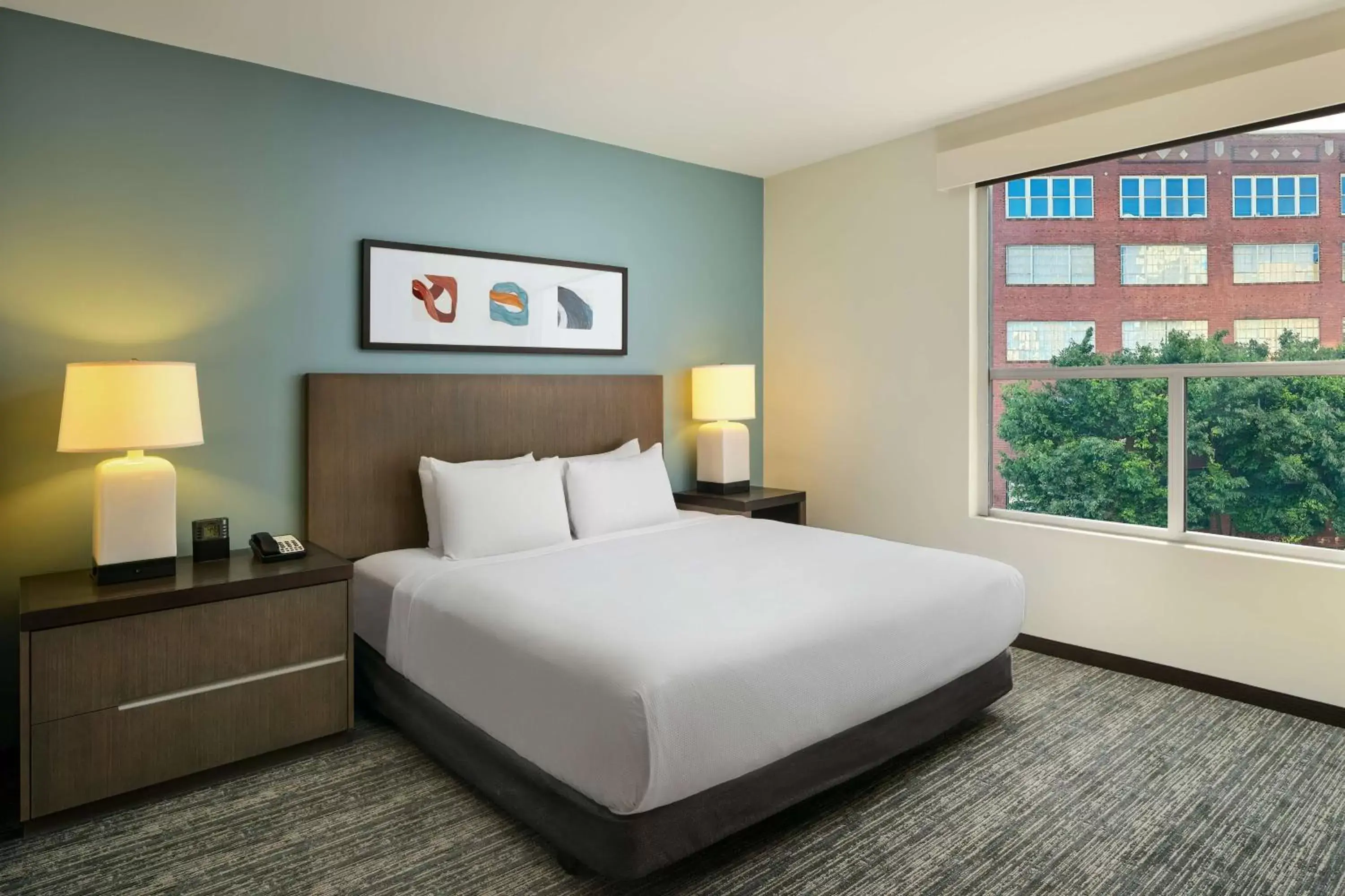Photo of the whole room, Bed in Hyatt House Atlanta Downtown