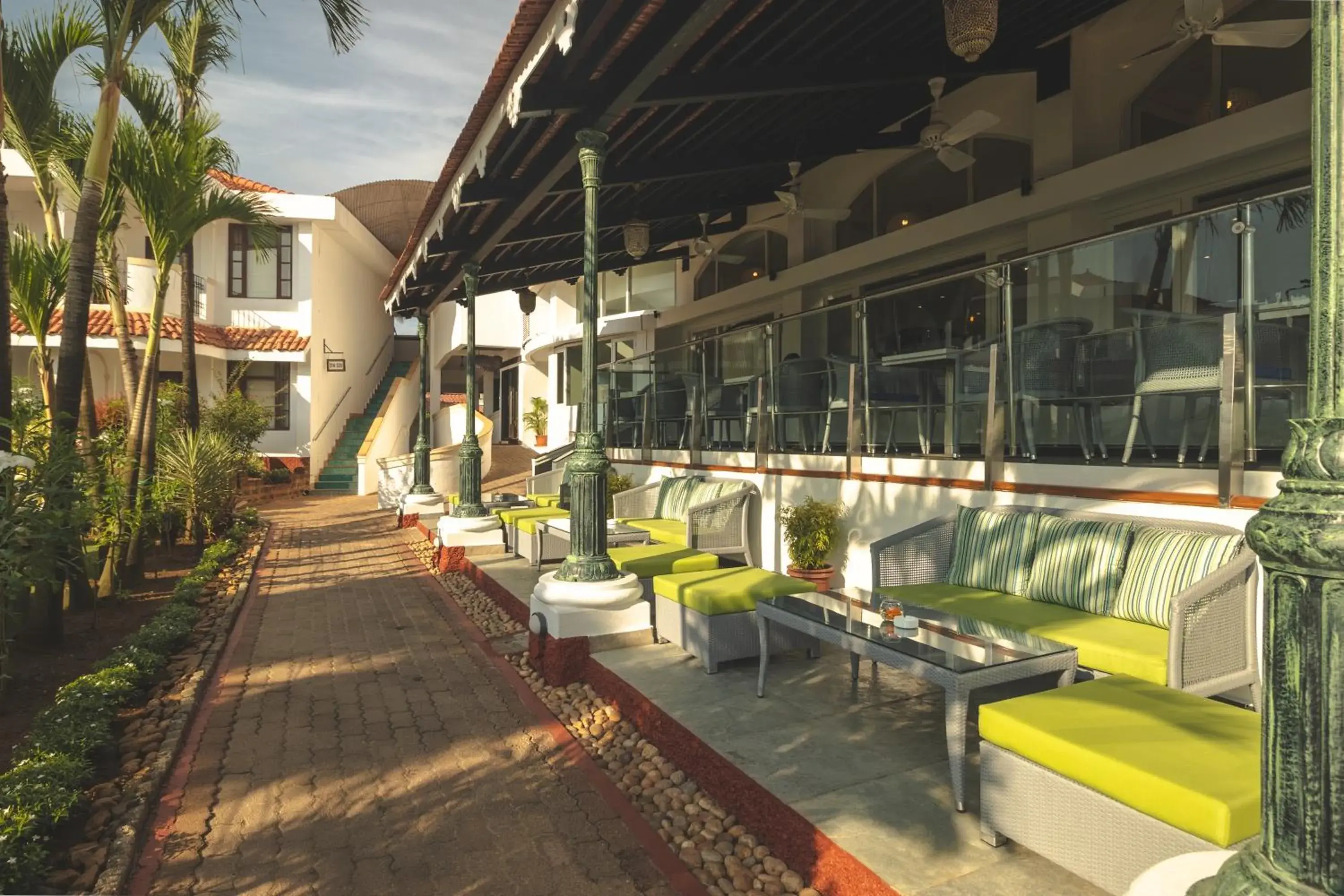 Patio in Heritage Village Resort & Spa Goa