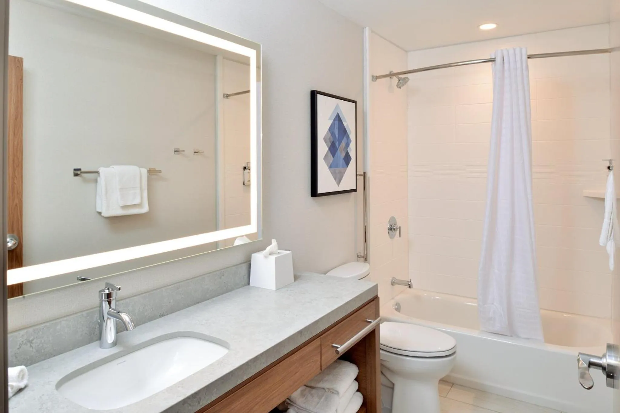 Bathroom in Candlewood Suites - Joliet Southwest by IHG