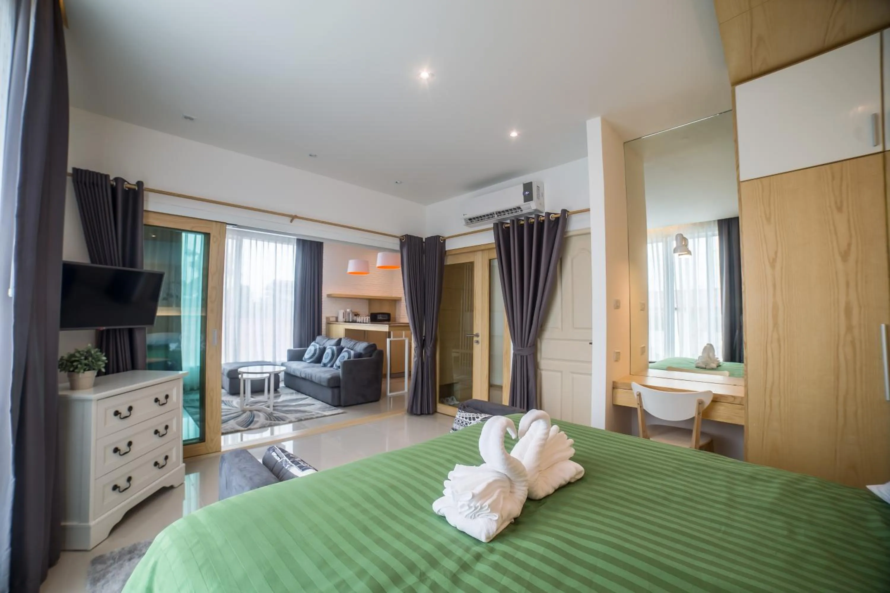 Photo of the whole room, Bed in The Bliss Ubon