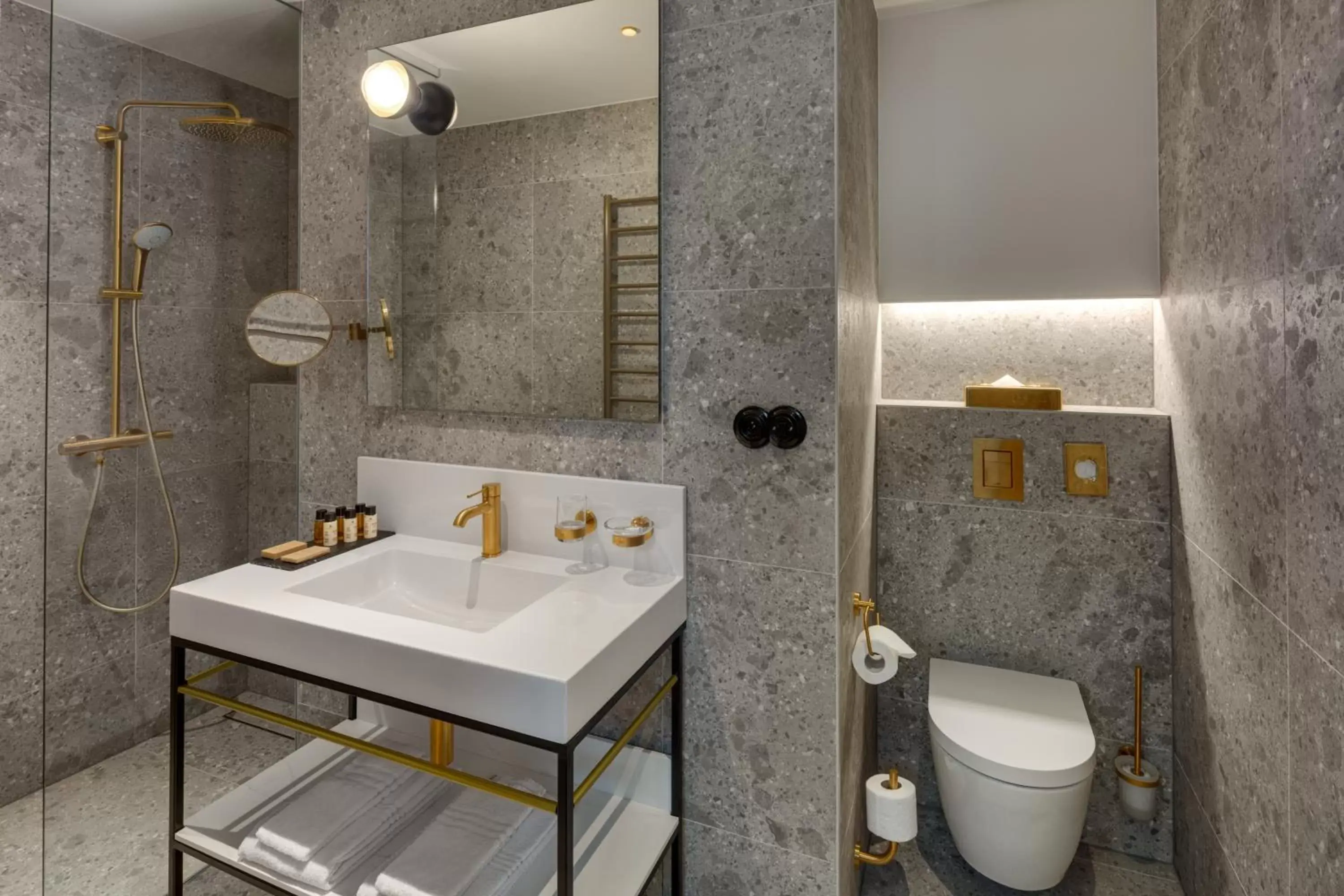 Bathroom in Hotel Leonardo & Bookquet Prague