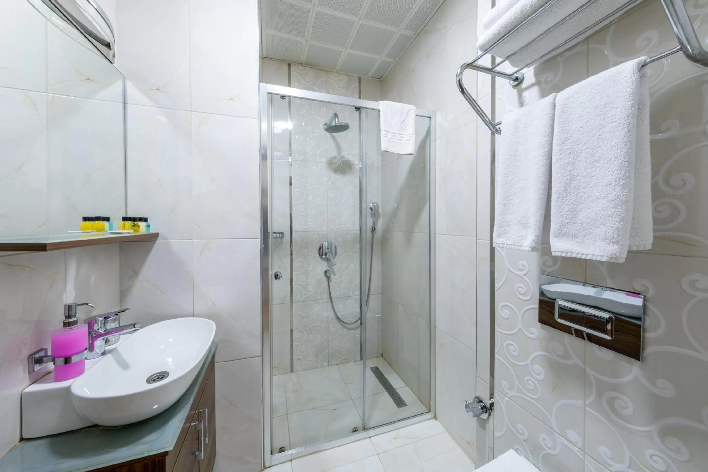 Shower, Bathroom in Beyzas Hotels & Suites