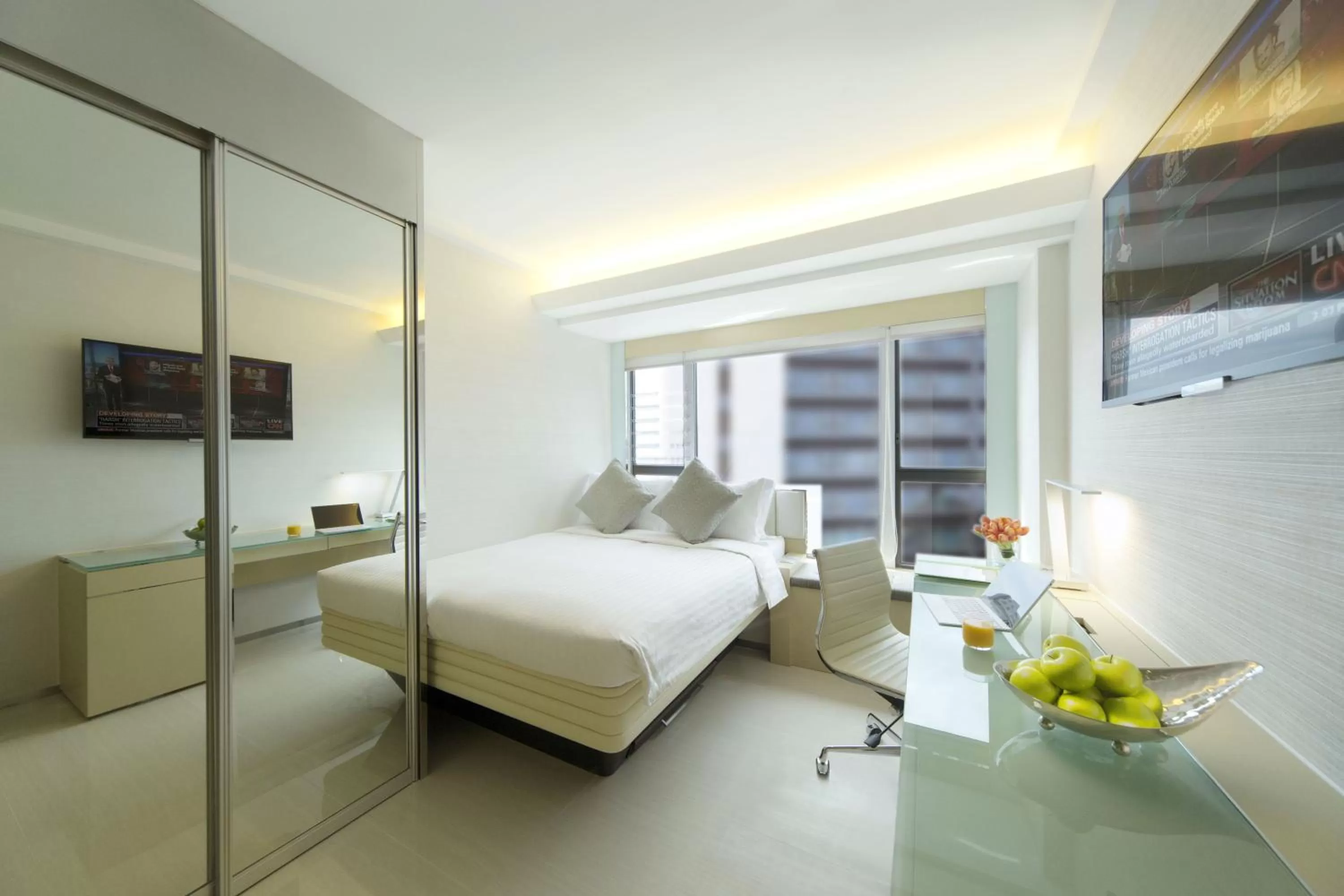 Photo of the whole room, Bed in iclub Sheung Wan Hotel