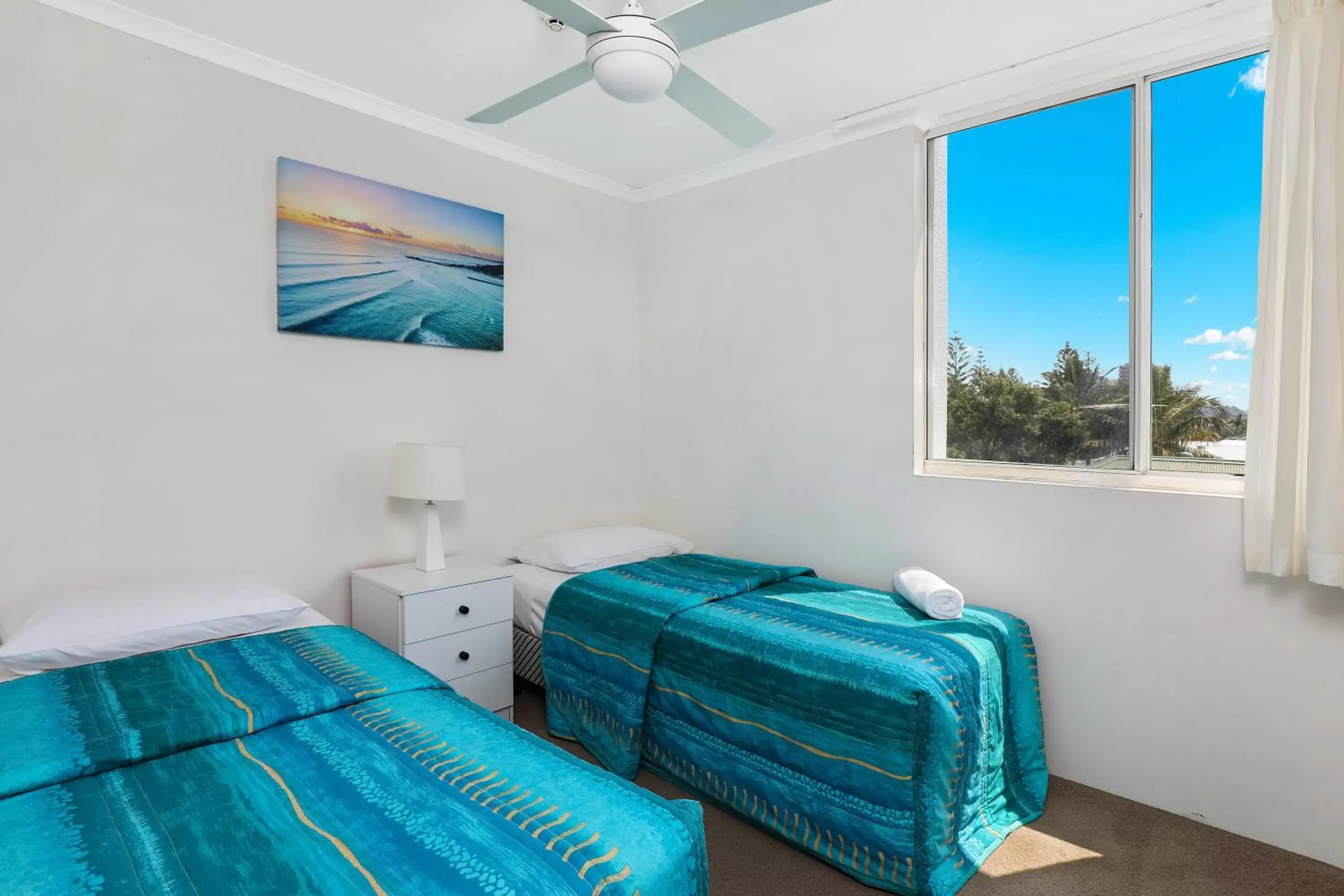 Bedroom, Bed in The Bay Apartments Coolangatta