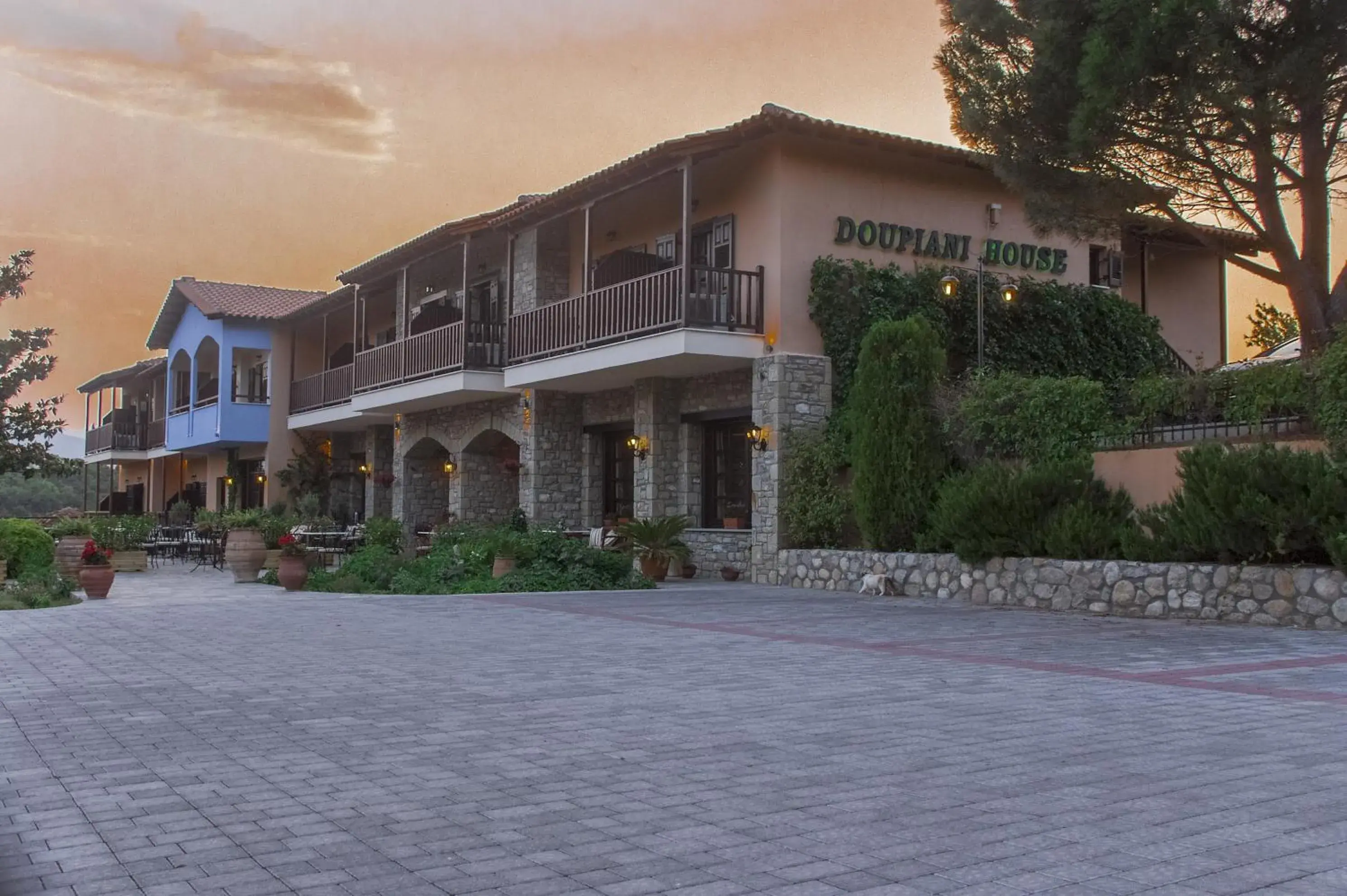 Facade/entrance, Property Building in Hotel Doupiani House