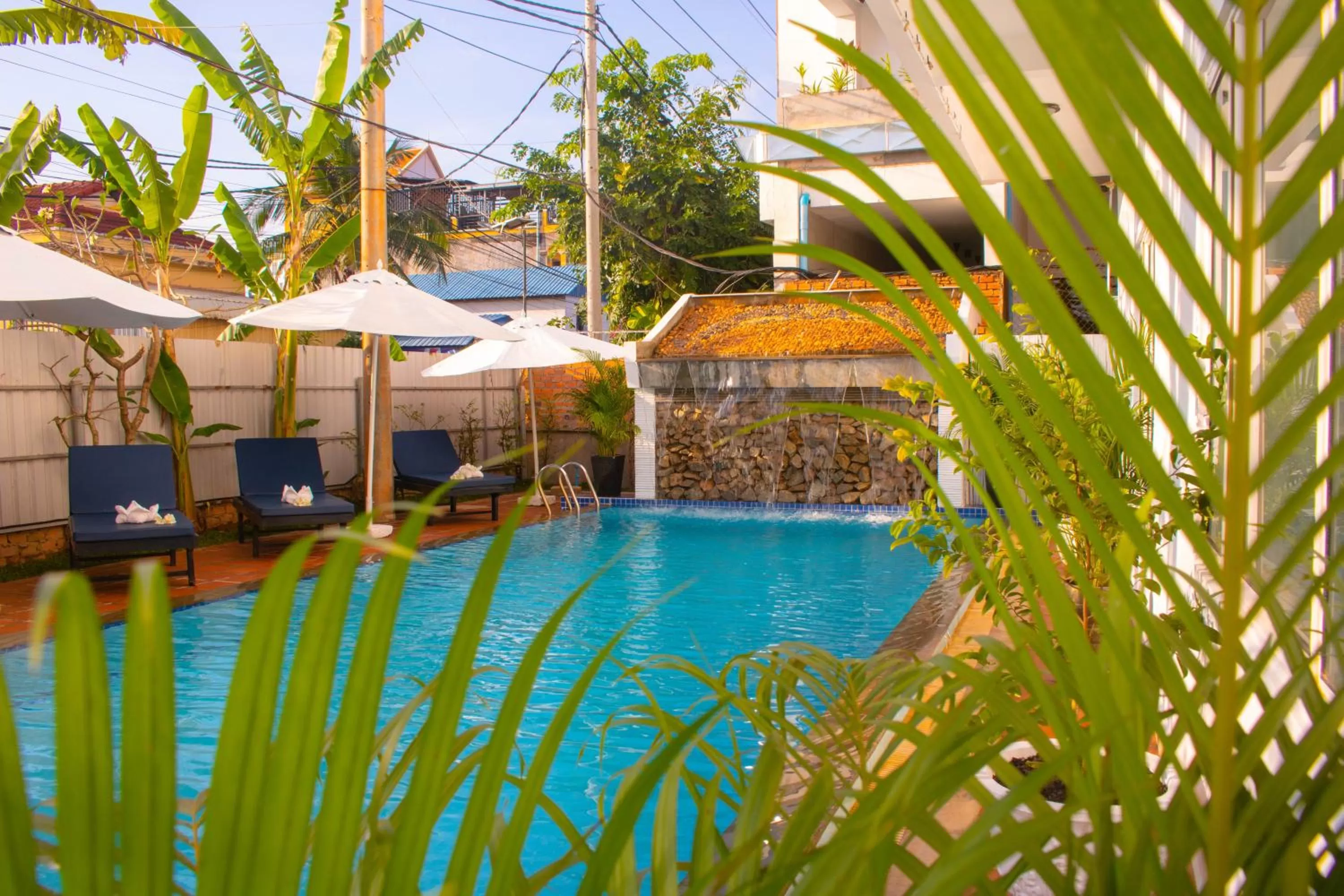Pool view in The Blanc Residence