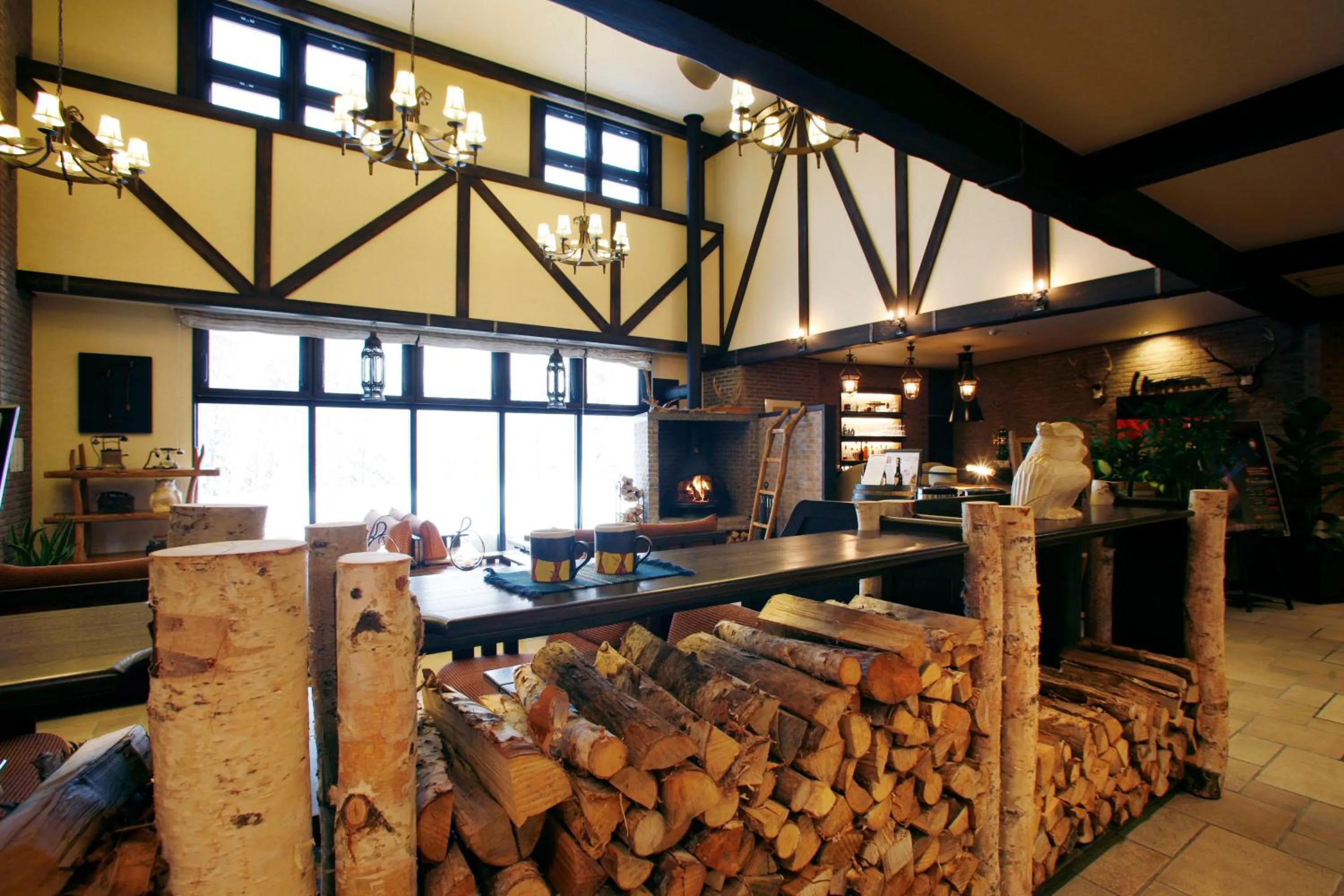 Lobby or reception in La Vista Daisetsuzan