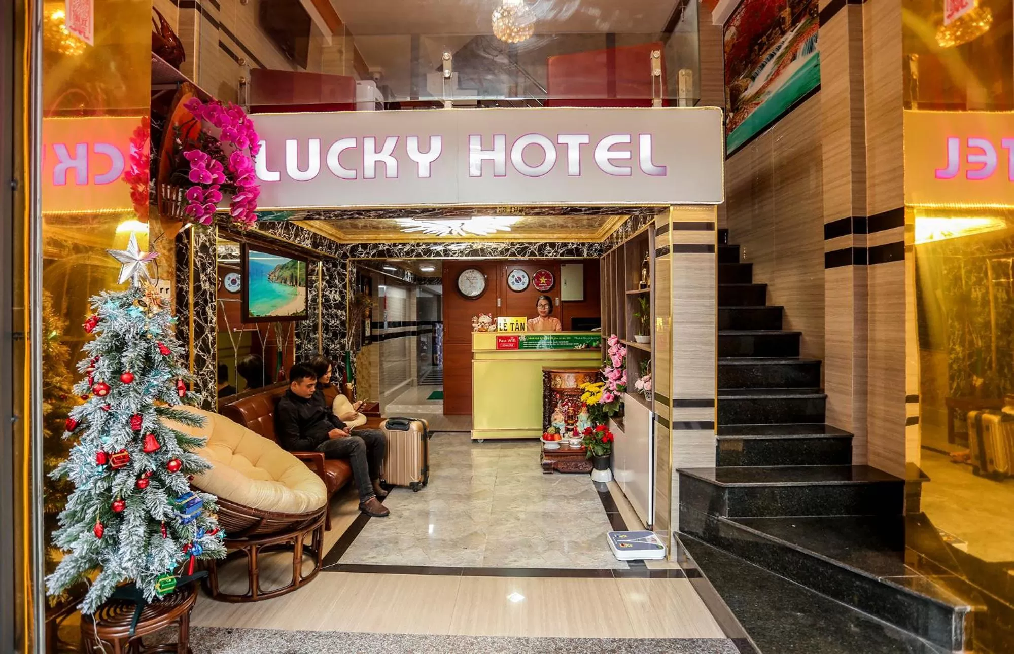Lobby or reception in Lucky Hotel Quy Nhon