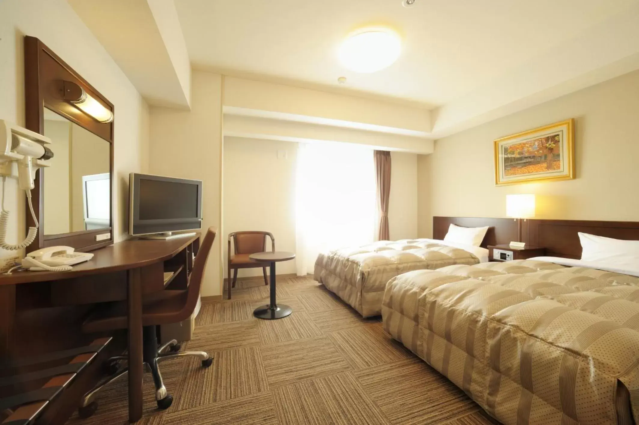Day, Bed in Hotel Route-Inn Sendainagamachi Inter