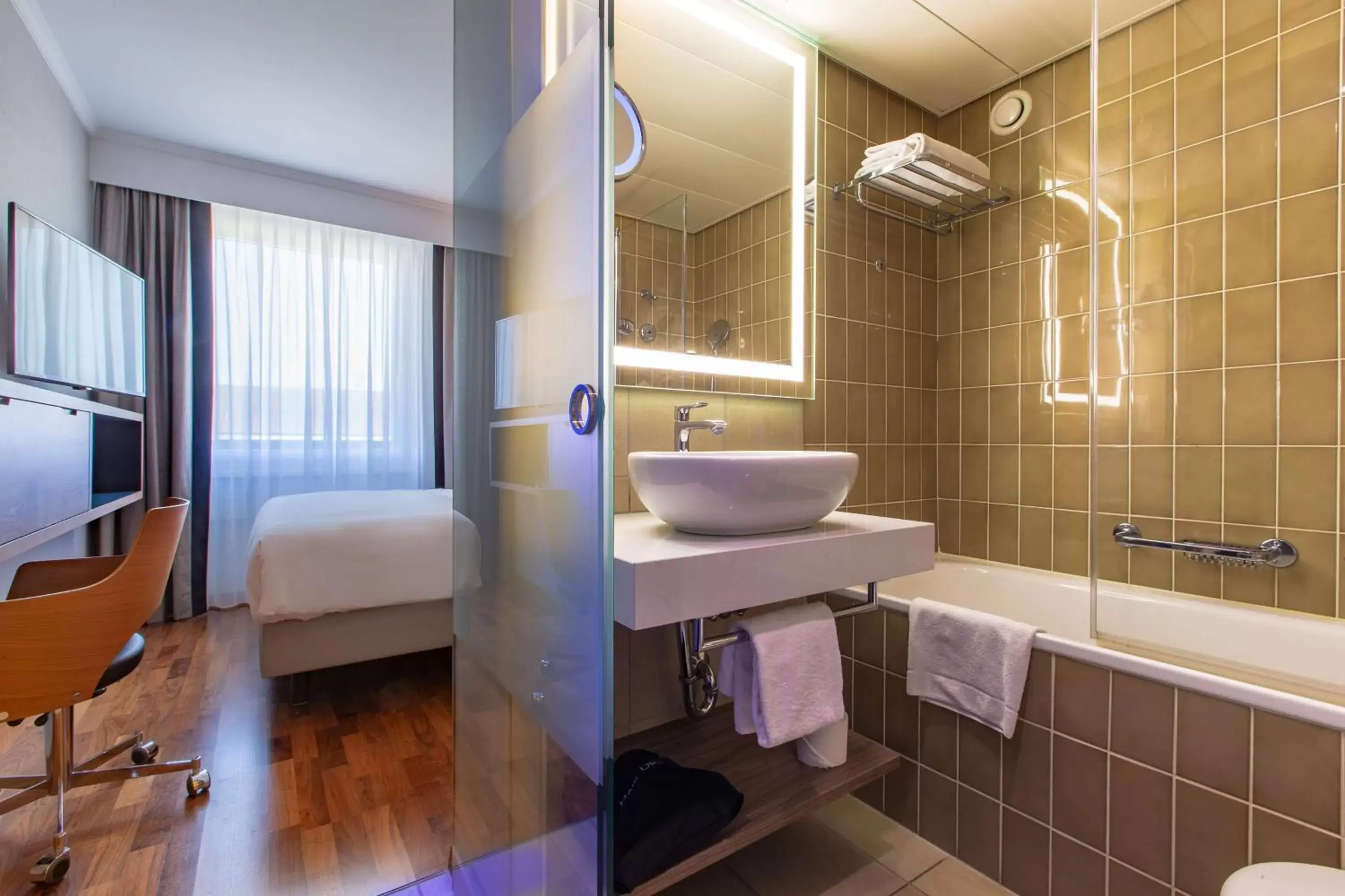 Bathroom in Radisson Blu, Basel