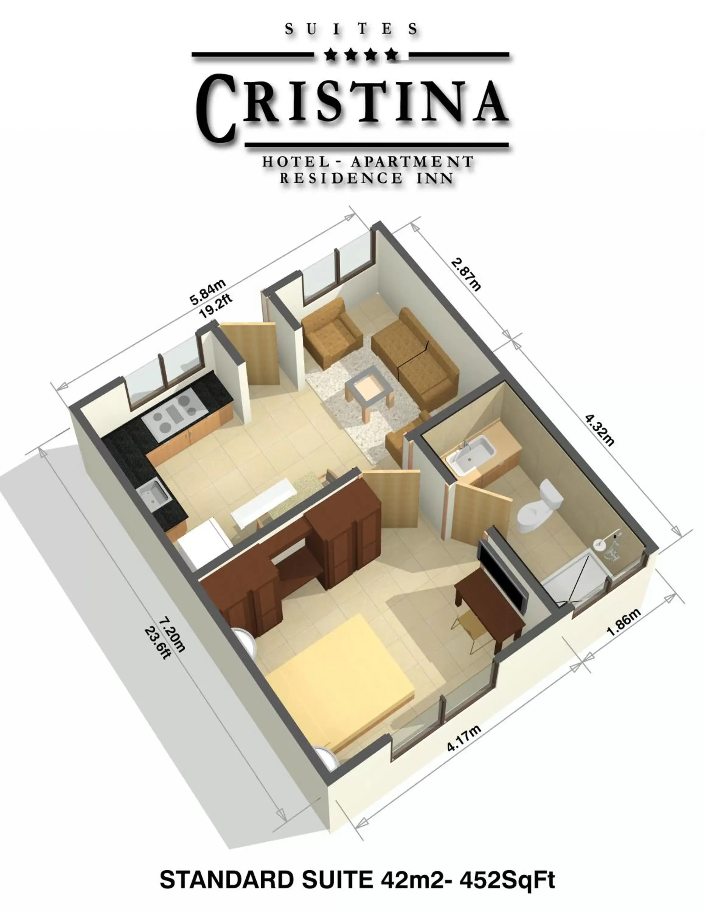 Standard Suite in Hotel Residence Inn Suites Cristina