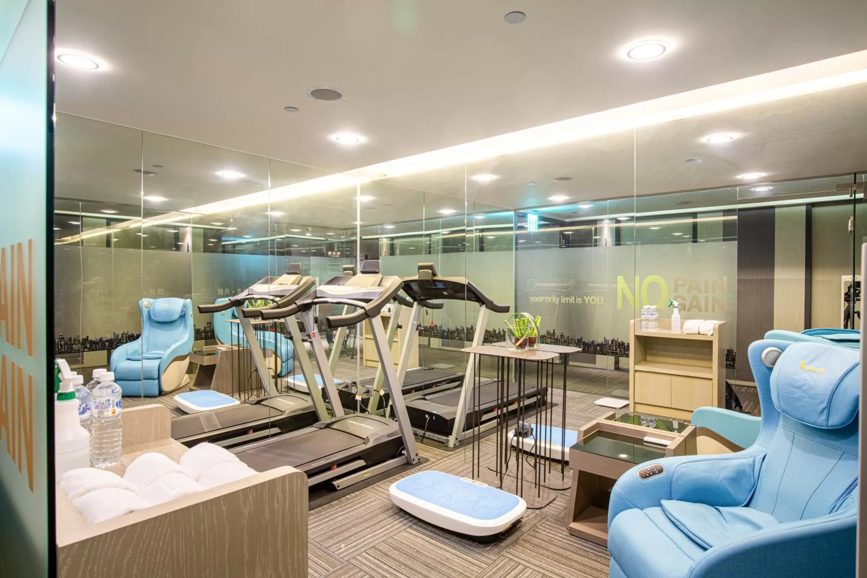 Fitness centre/facilities in Hub Hotel Kaohsiung Yawan Branch