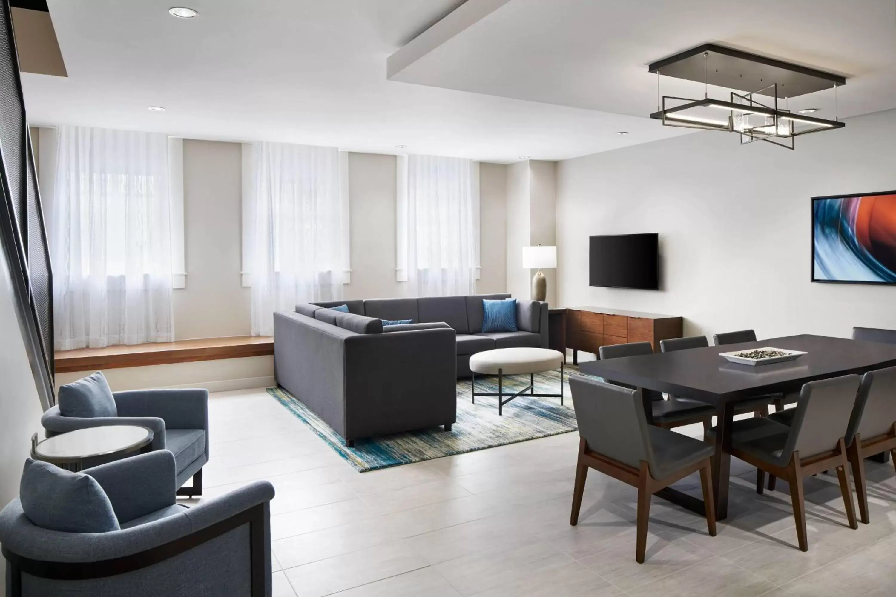 Living room, Seating Area in Residence Inn by Marriott Washington Downtown/Convention Center