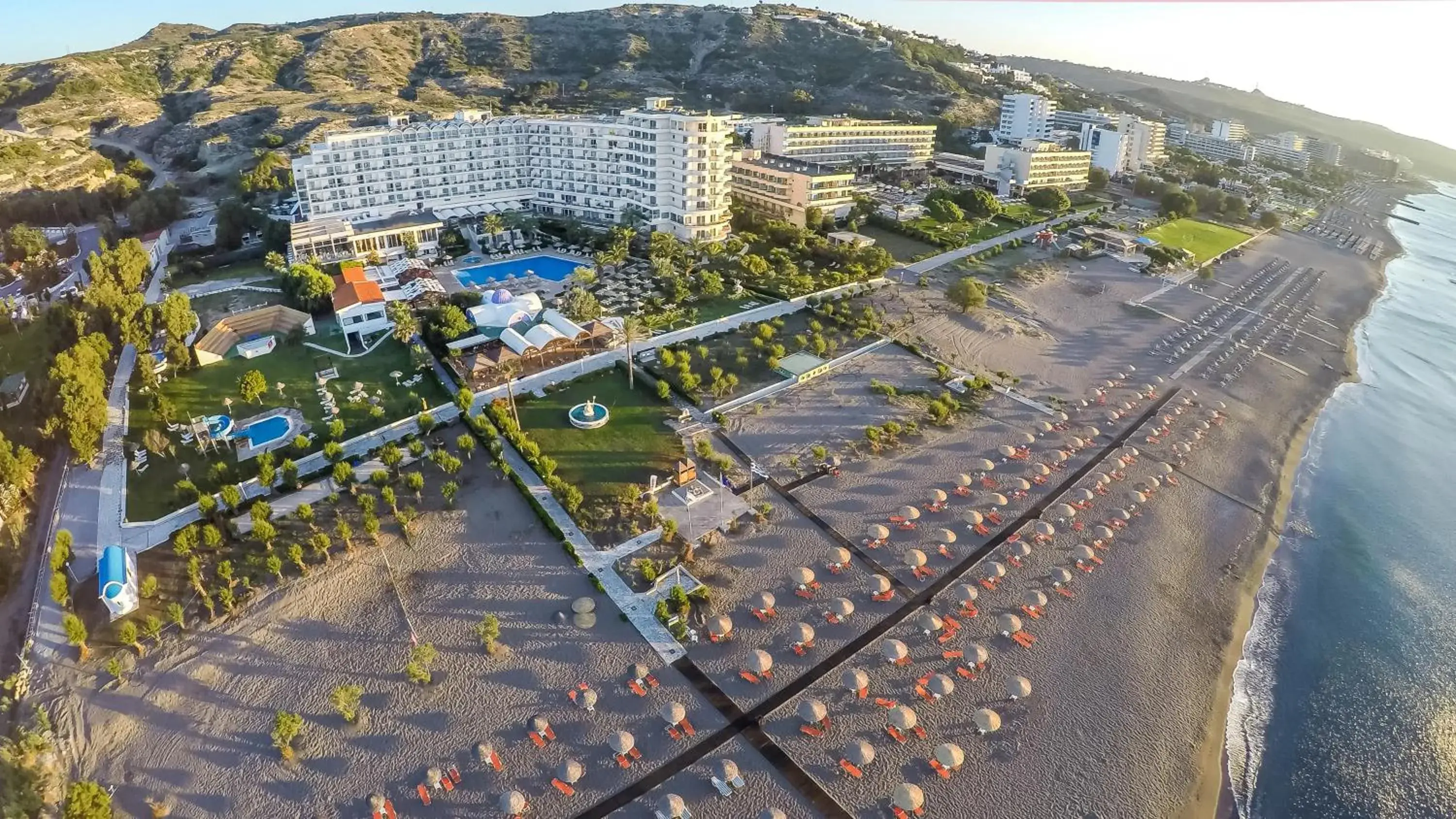 Garden, Bird's-eye View in Pegasos Deluxe Beach Hotel