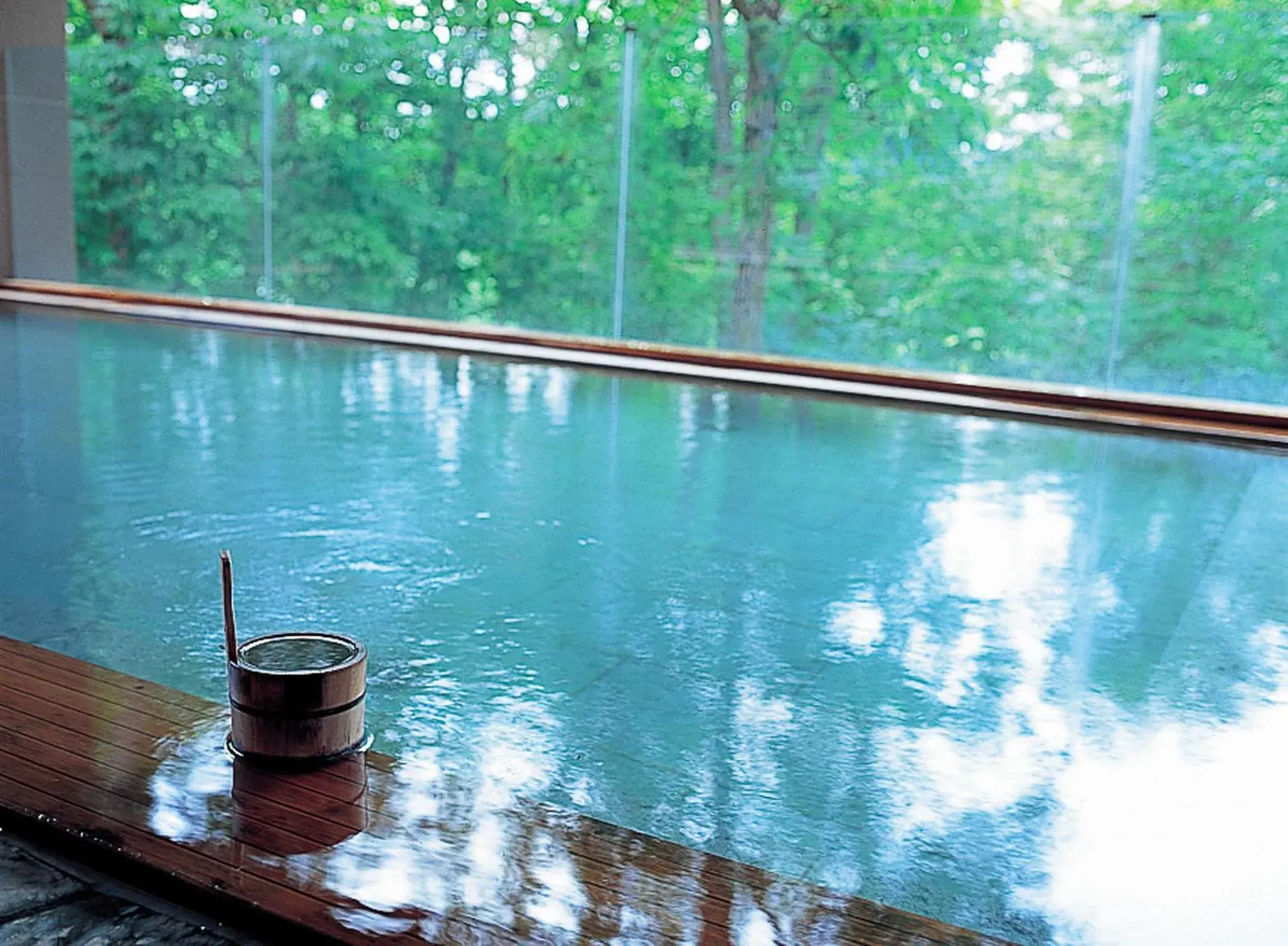 Hot Spring Bath, Swimming Pool in Hotel Kanronomori