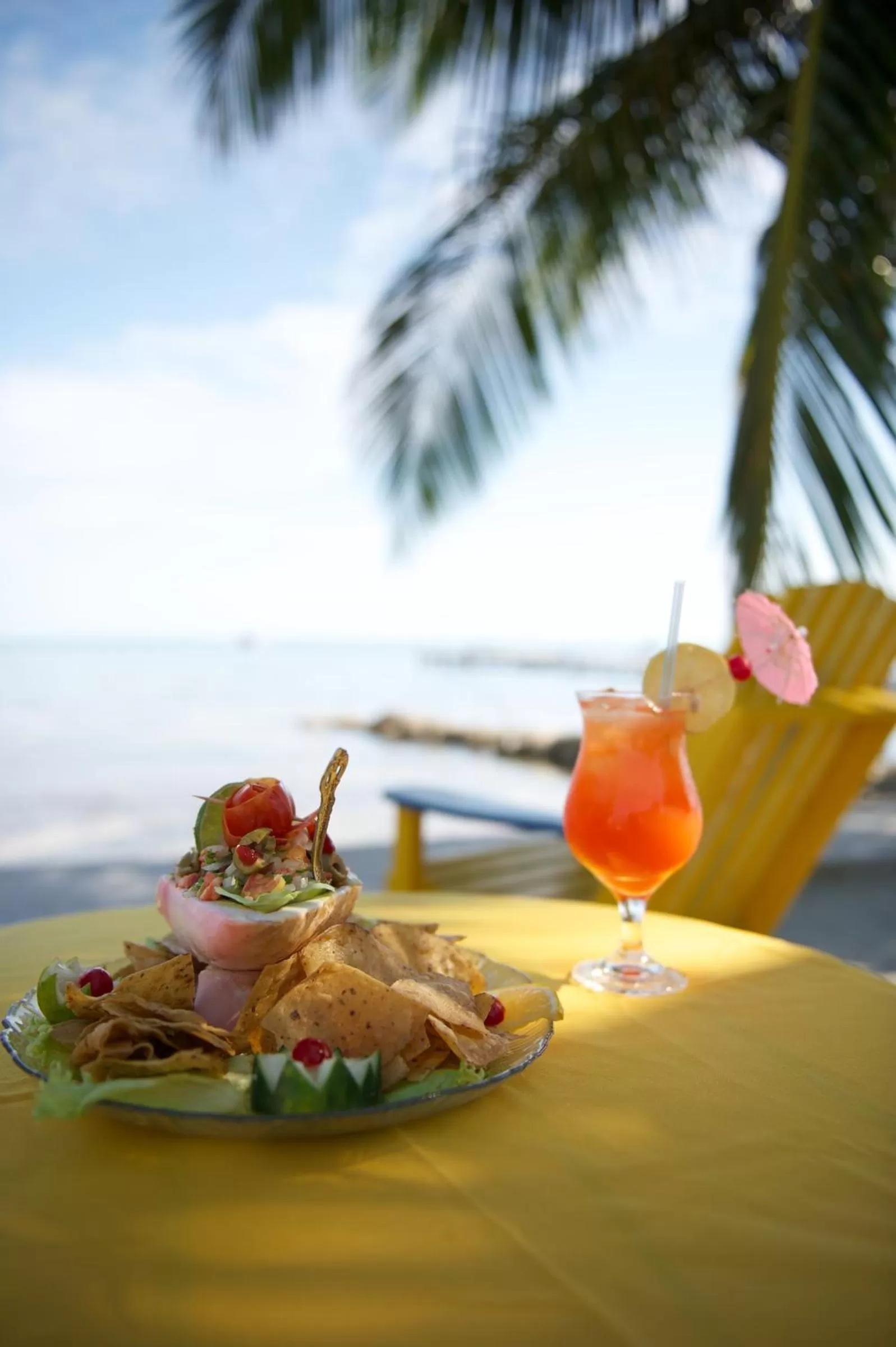 Food close-up in Tropical Paradise