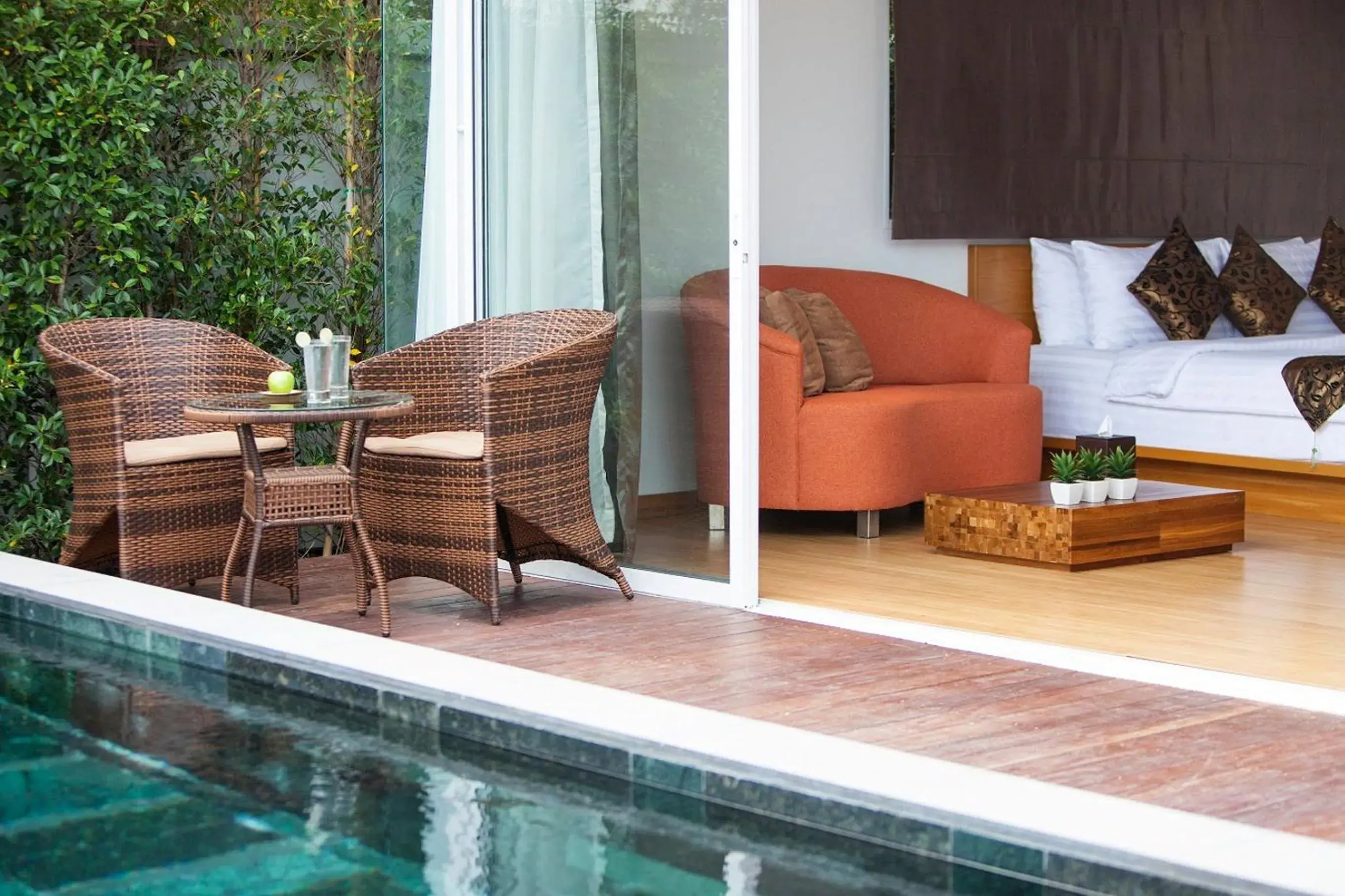 Balcony/Terrace, Seating Area in KC Beach Club & Pool Villas