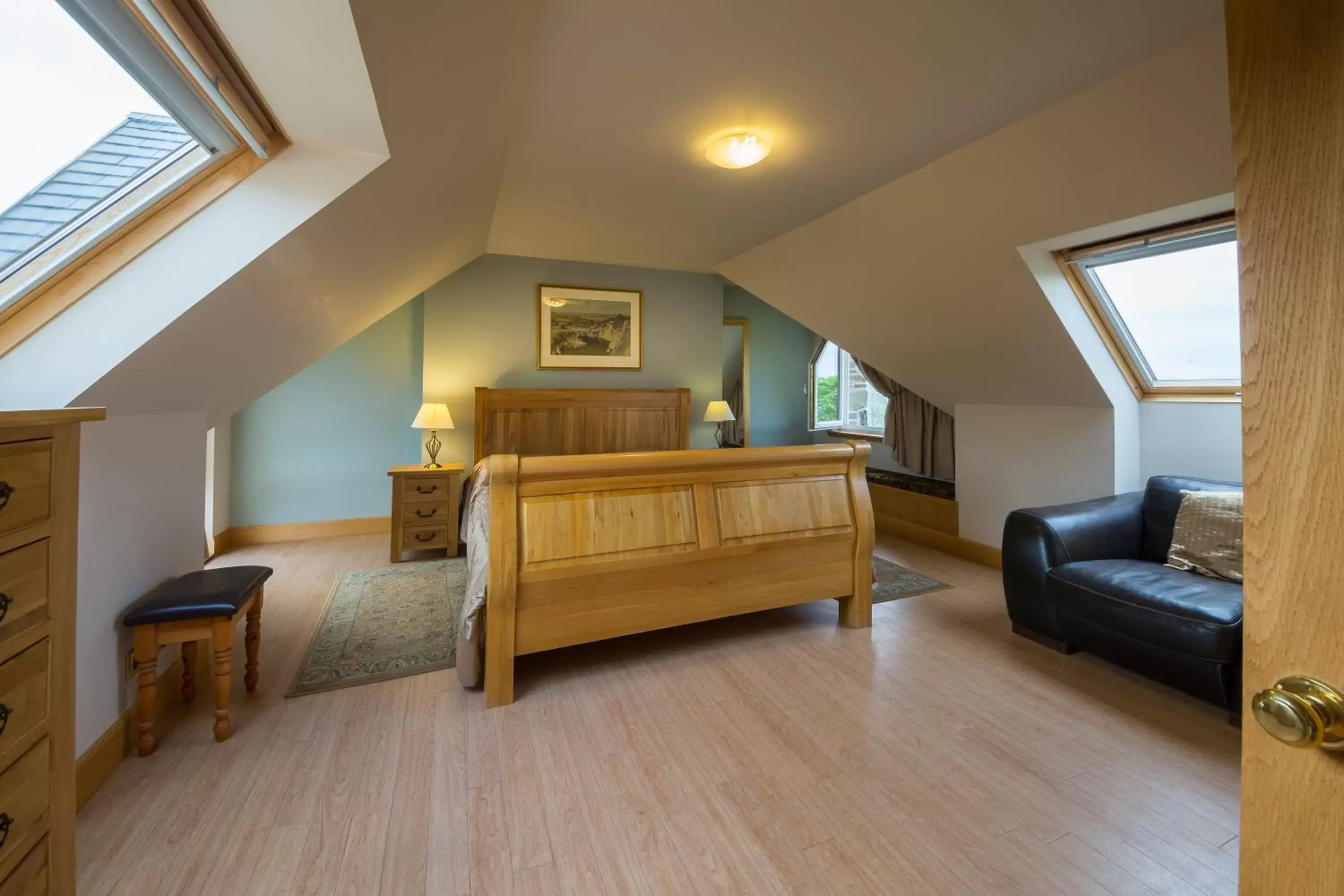 Bedroom, Bed in Errichel House and Cottages