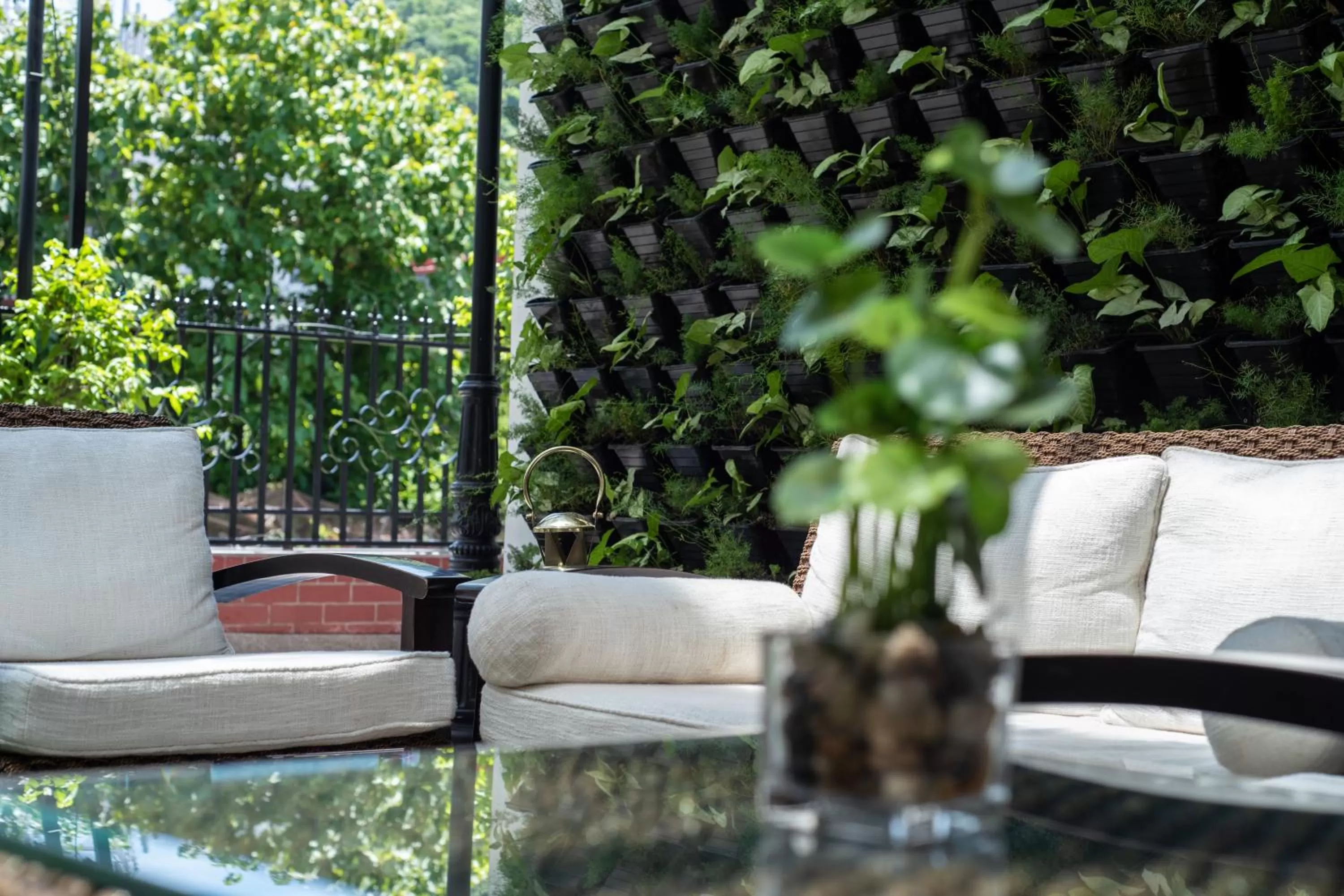 Seating area in Terrakotta Rishikesh