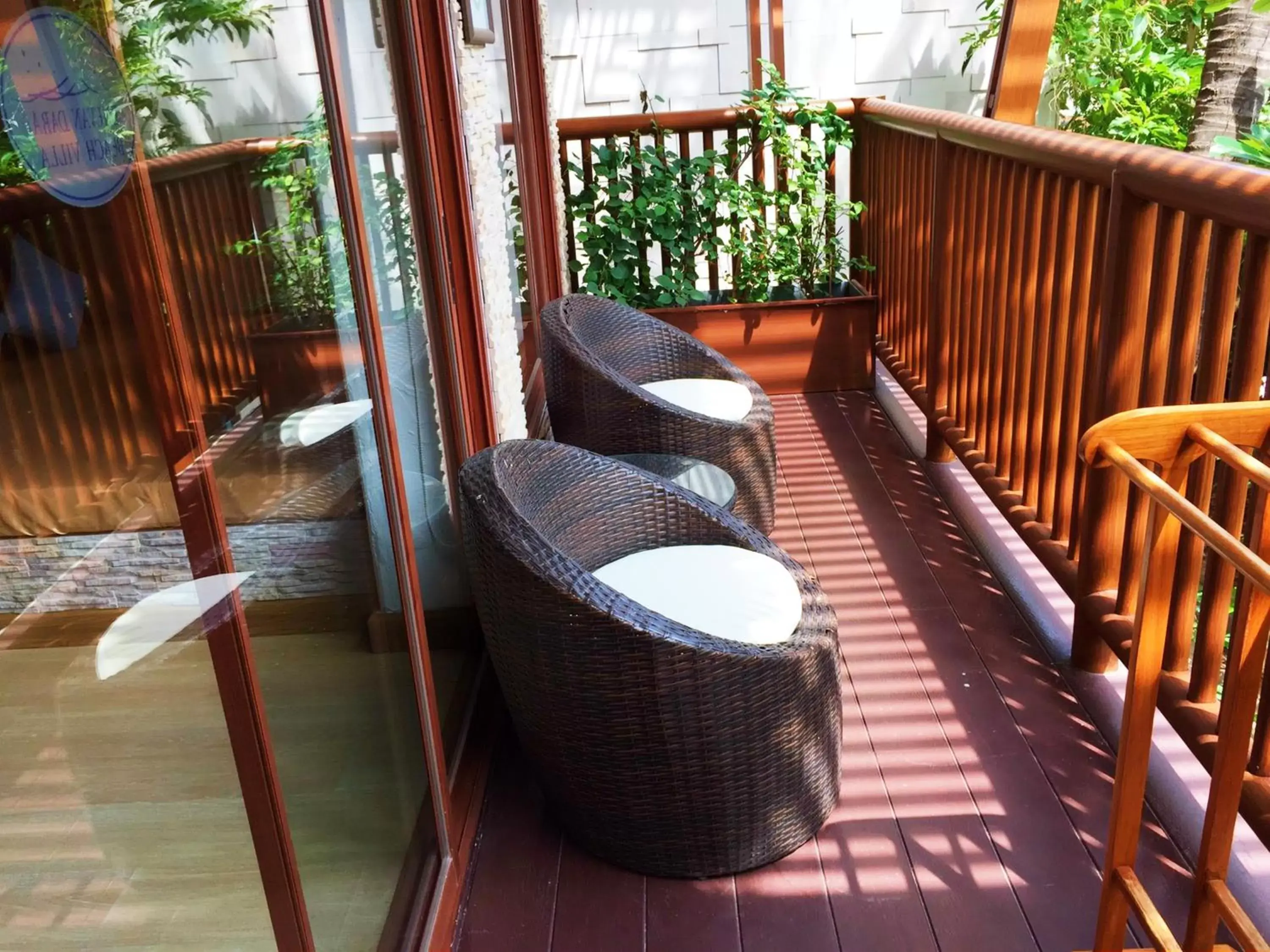 Balcony/Terrace, Patio/Outdoor Area in Dhevan Dara Beach Villa Kuiburi