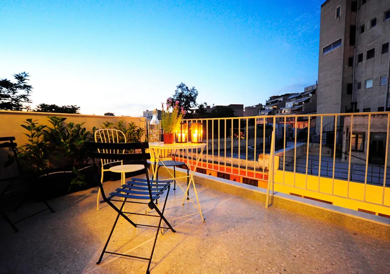 Balcony/Terrace in Live in Athens, PSYRRI Central Apartments
