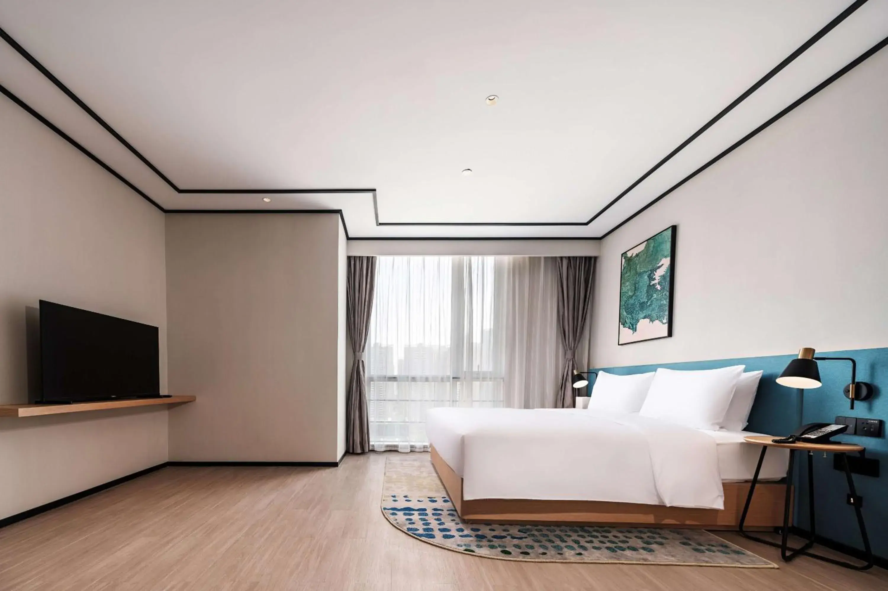 Bedroom, Seating Area in Hilton Garden Inn Hefei Binhu New District