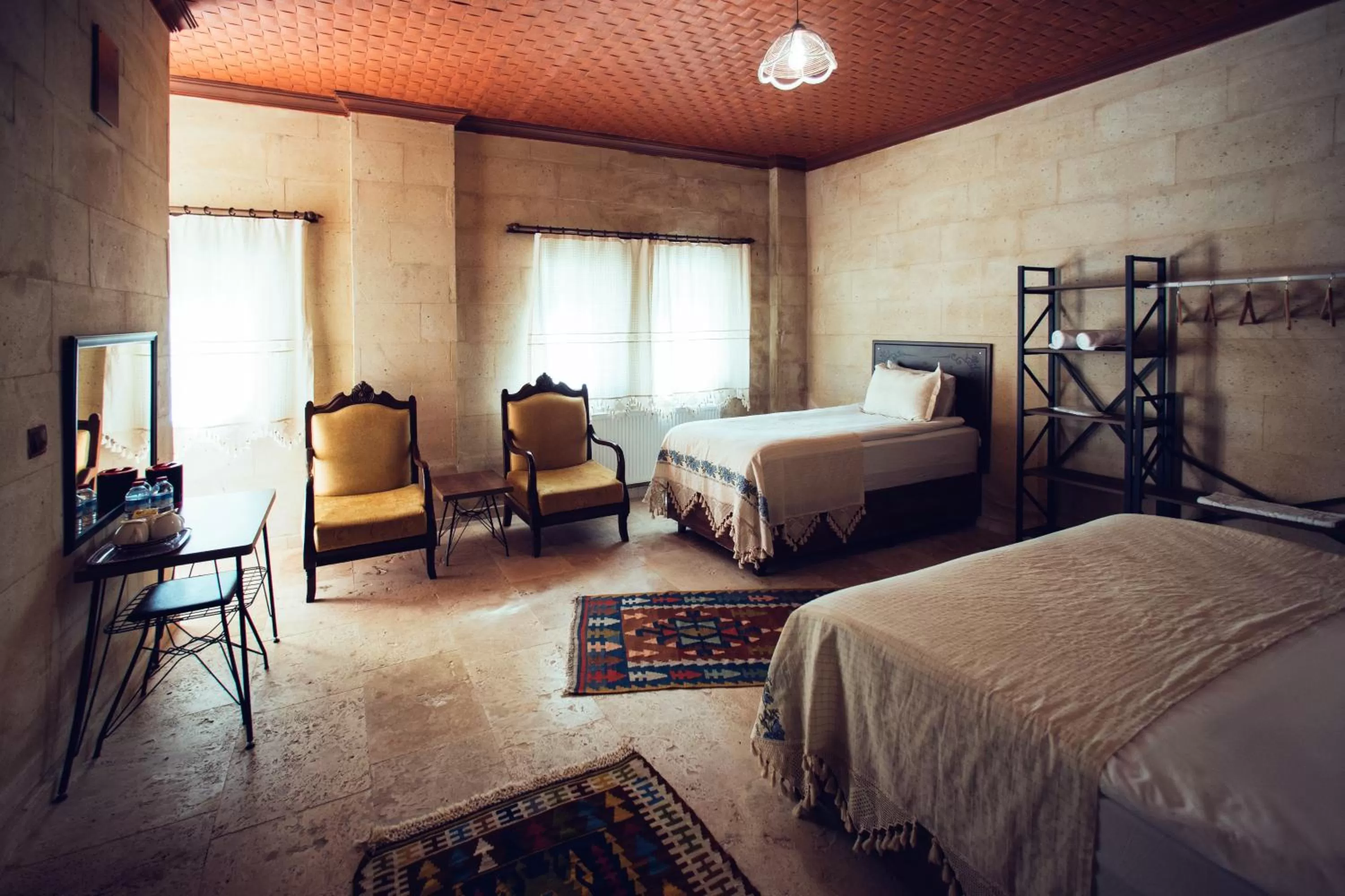 Bed in Azalea Terrace Cave Hotel