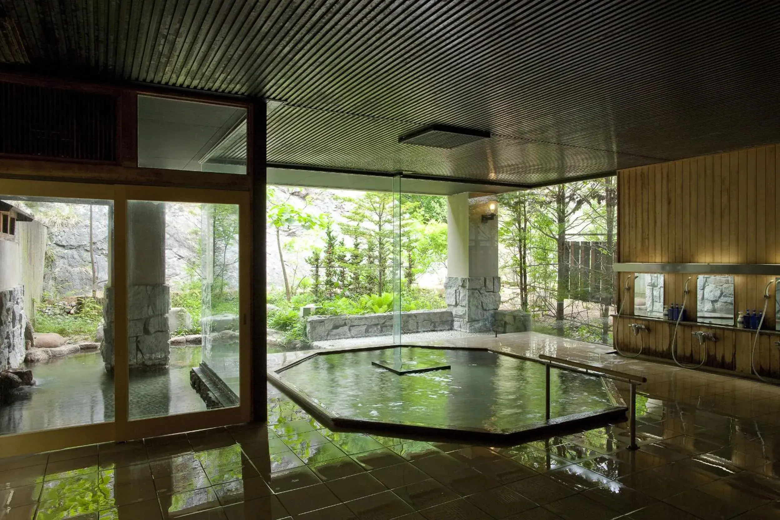 Hot Spring Bath in Myojinkan Ryokan