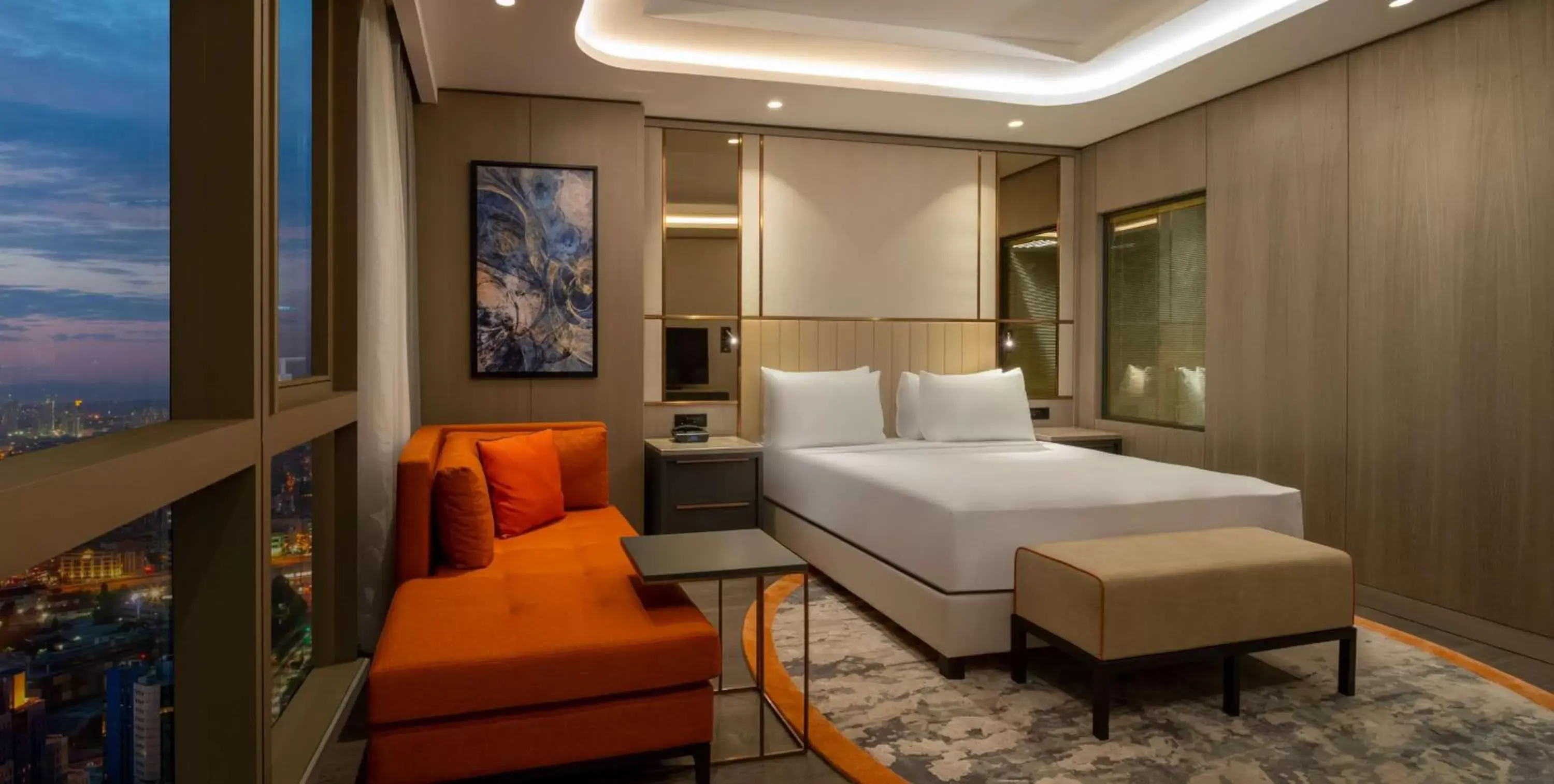 Living room, Bed in Hilton Mall Of Istanbul