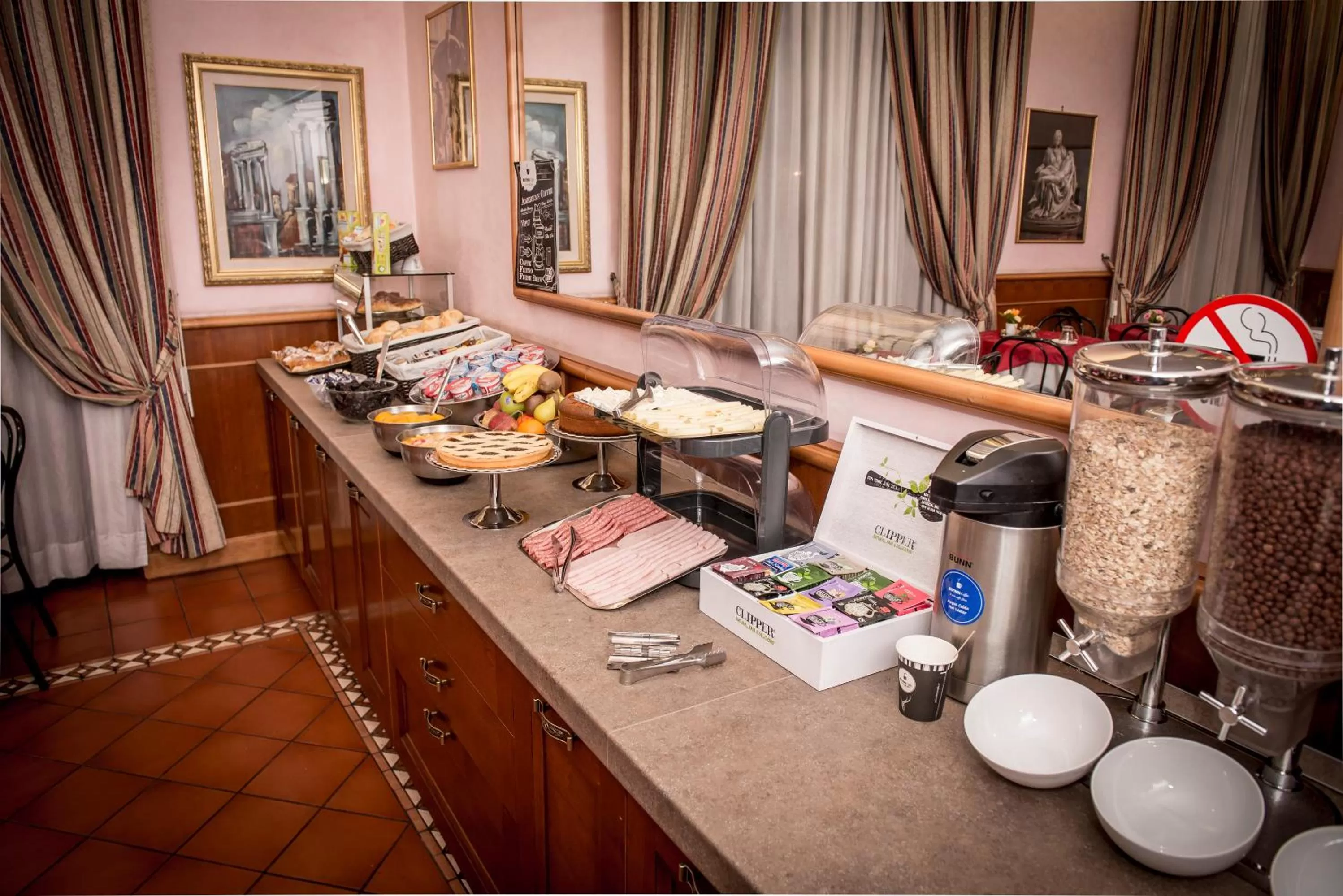 Continental breakfast in Hotel Emmaus