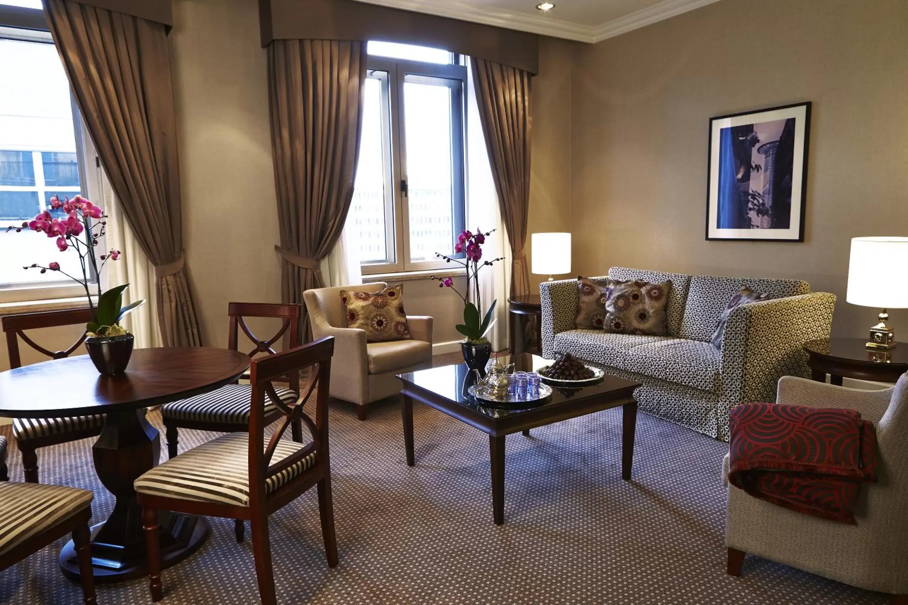 Living room, Seating Area in Steigenberger Icon Frankfurter Hof