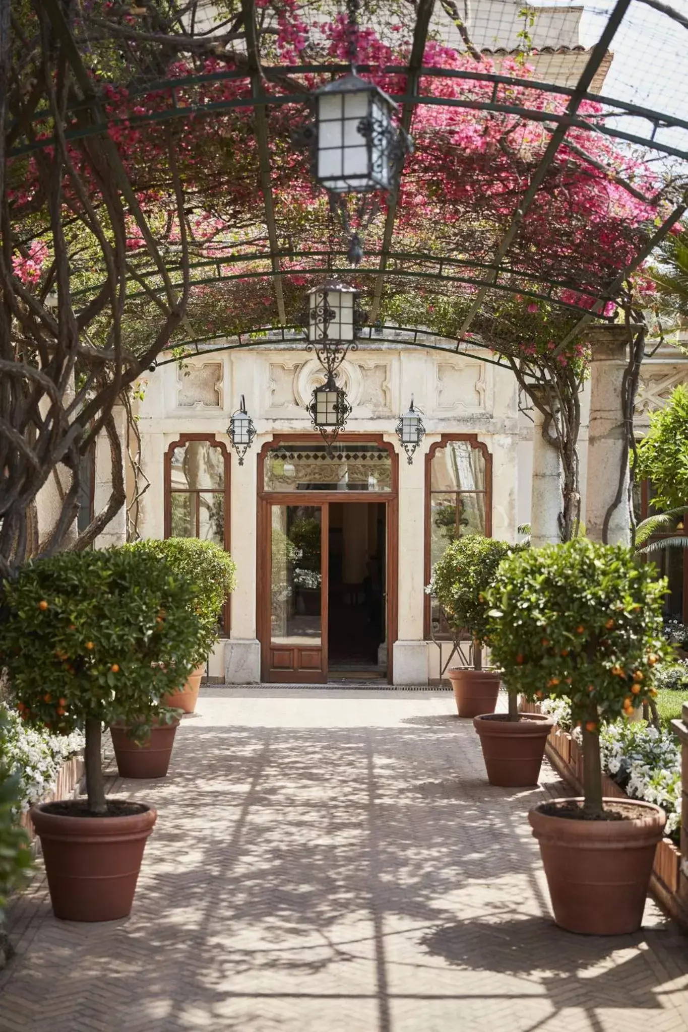 Facade/entrance in Grand Hotel Timeo, A Belmond Hotel, Taormina