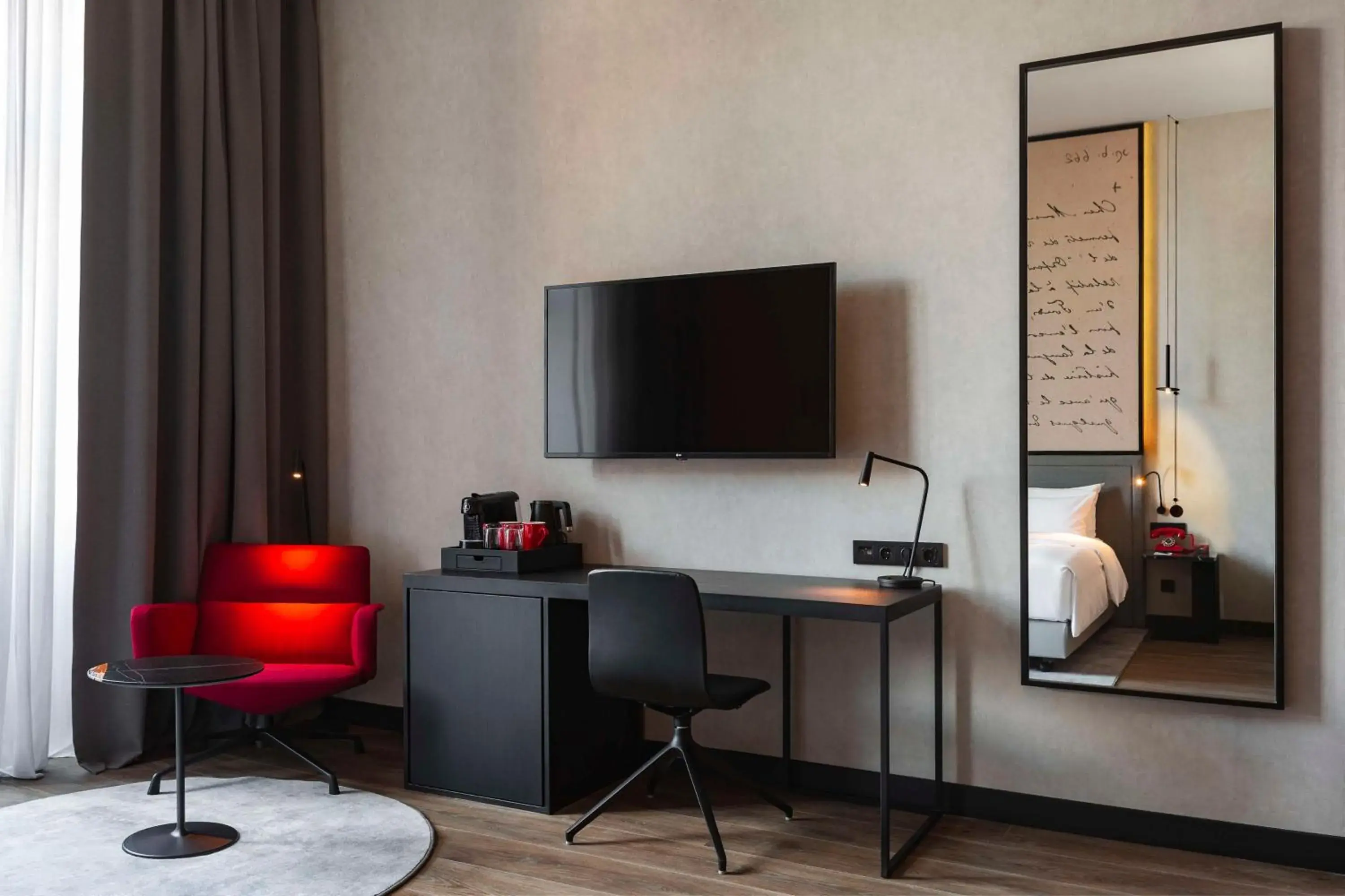 Bedroom, TV/Entertainment Center in Radisson RED Tbilisi