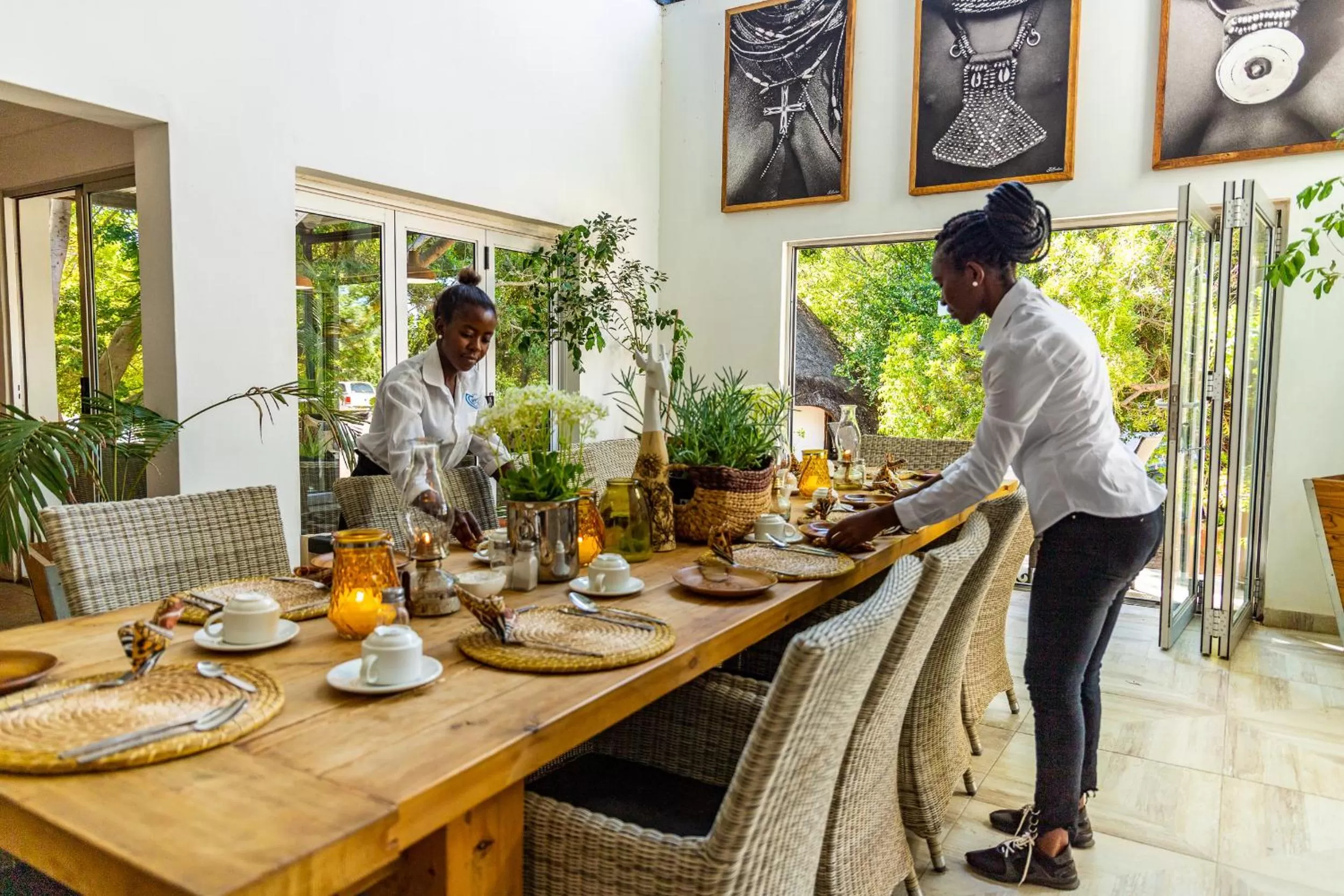 Staff in Out of Africa Town Lodge