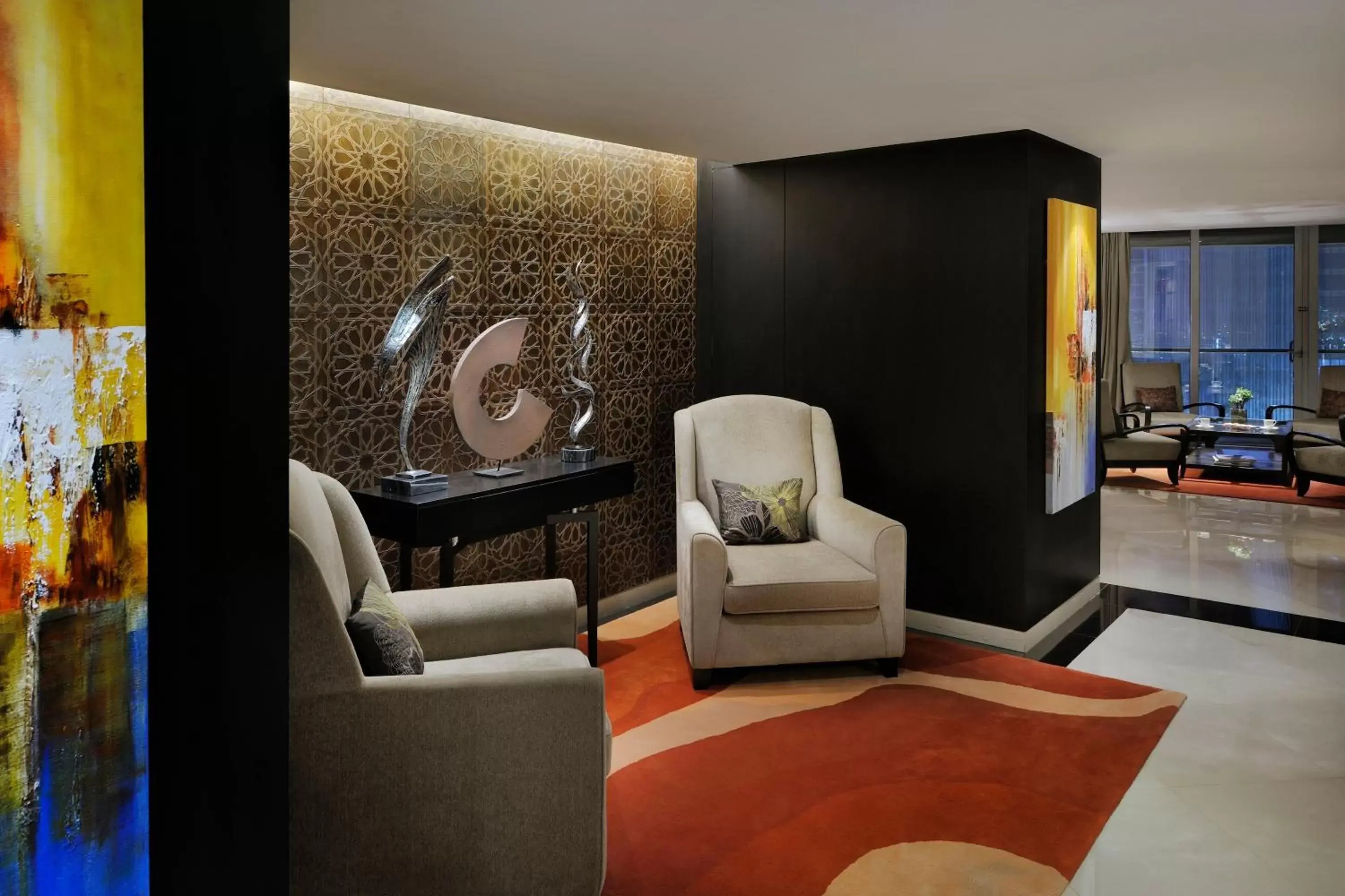 Communal lounge/ TV room, Seating Area in Address Dubai Mall