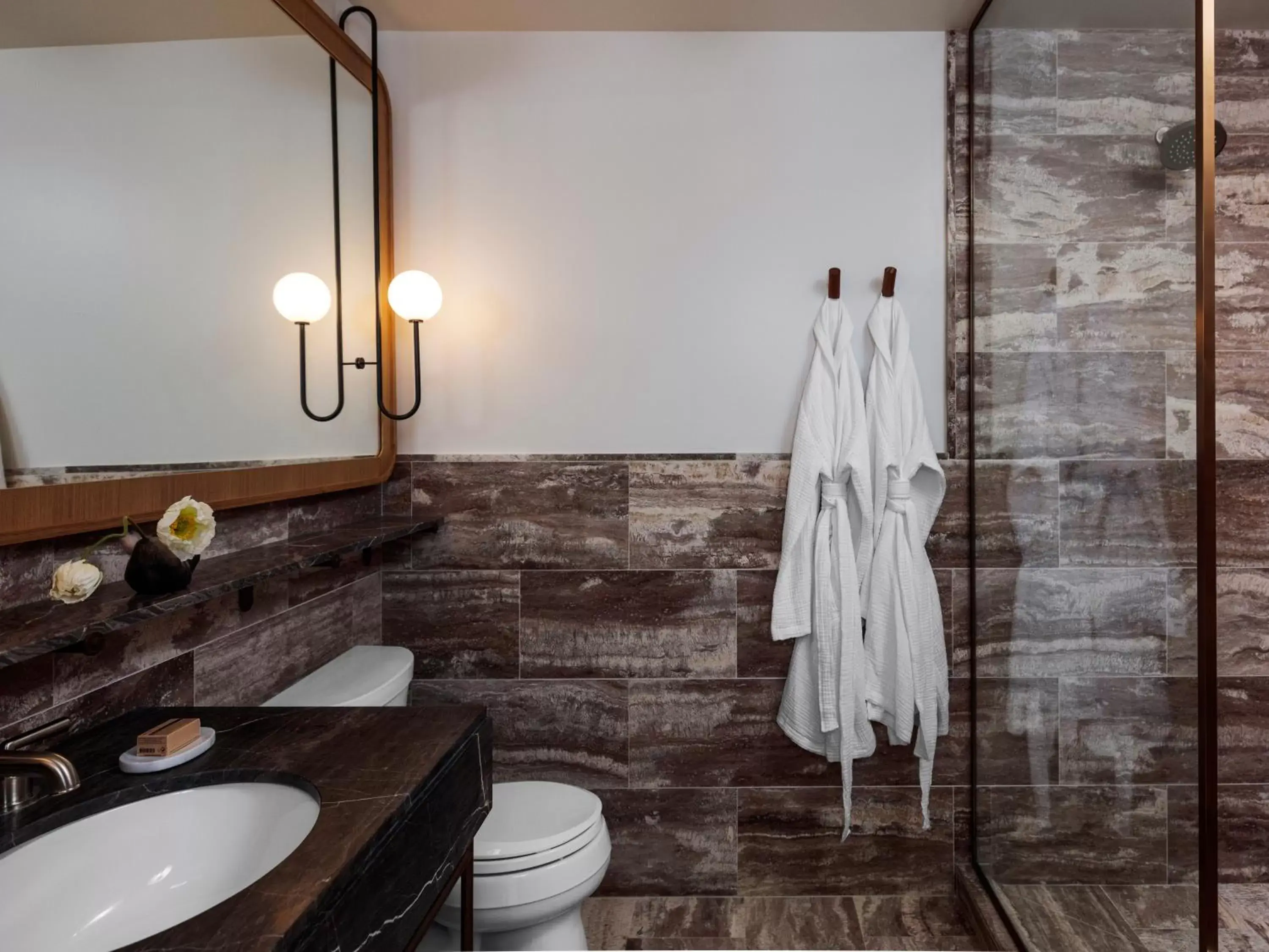 Shower, Bathroom in Santa Monica Proper Hotel, a Member of Design Hotels