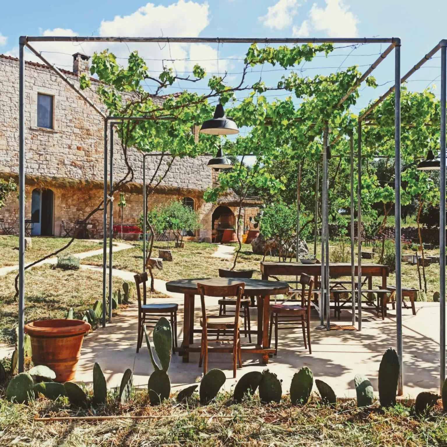 Patio in Masseria LoJazzo