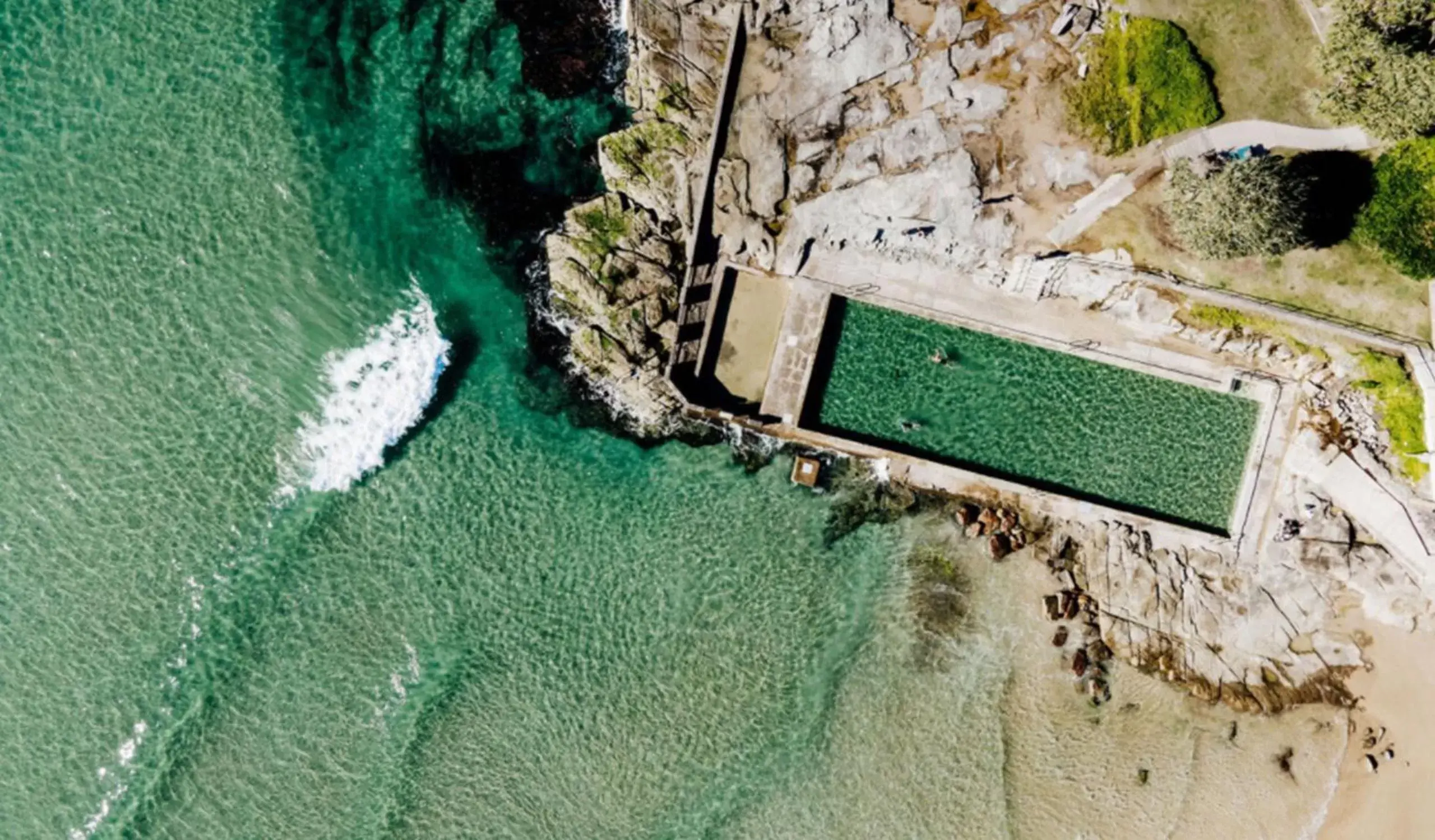 Beach, Bird's-eye View in The Surf Yamba