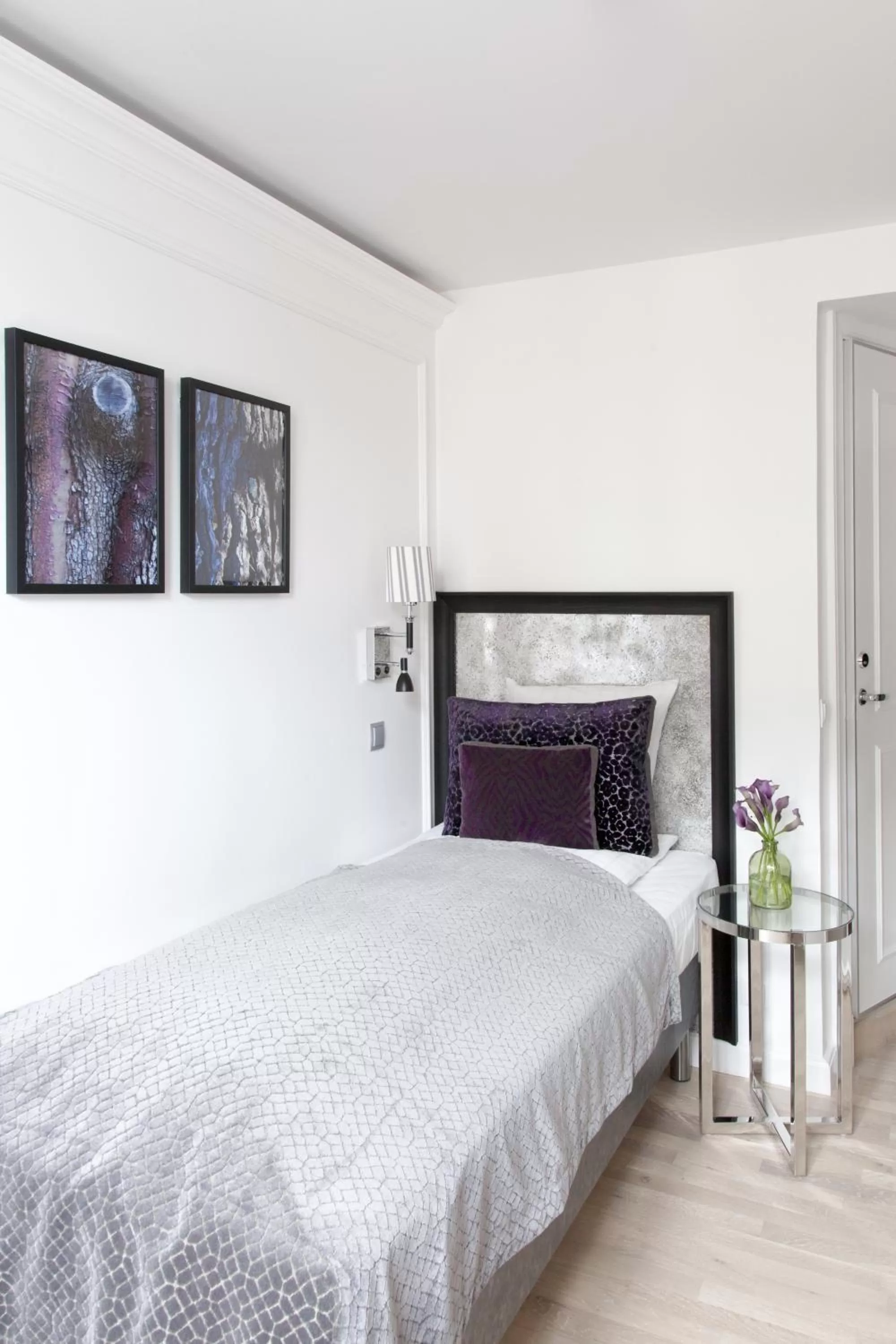 Decorative detail, Bed in Absalon Hotel