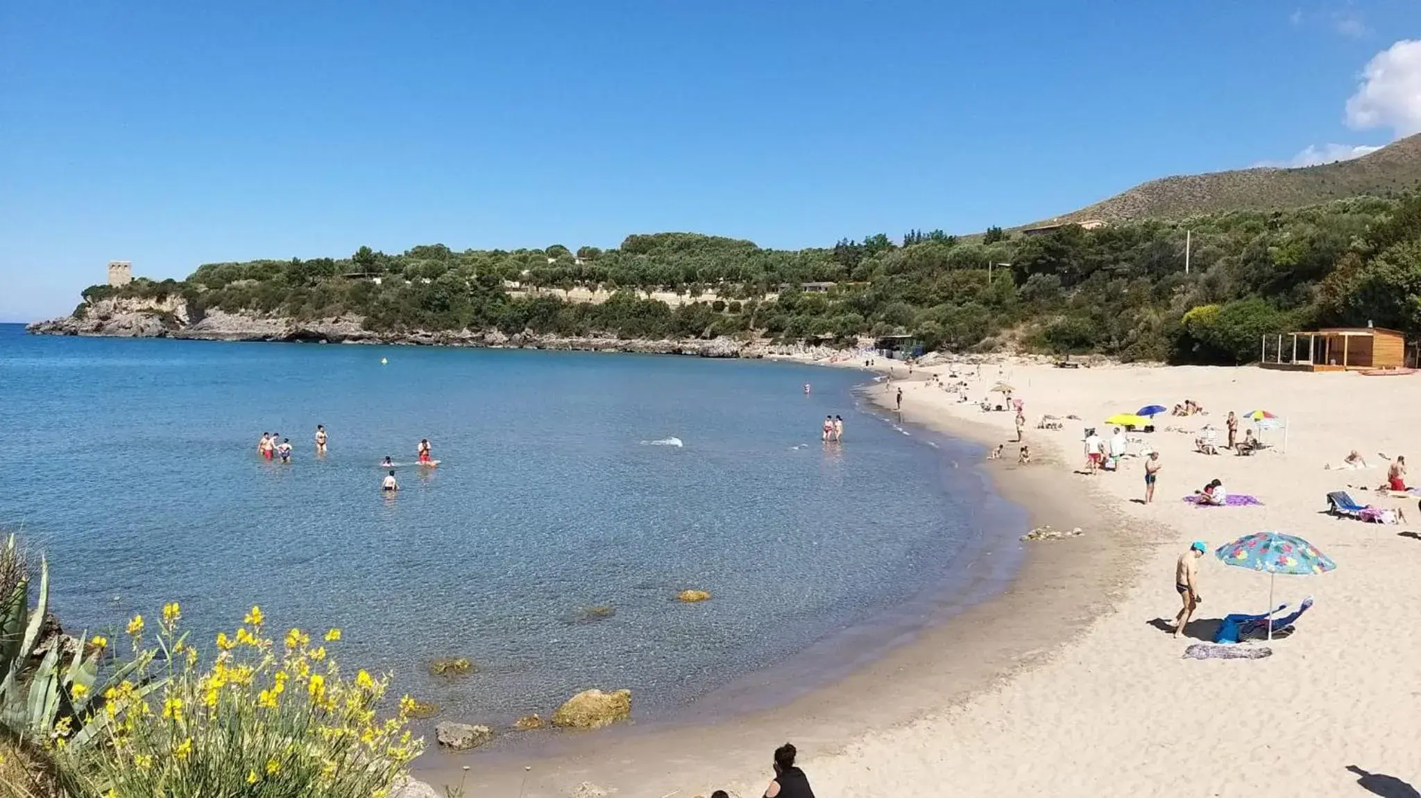 Natural landscape, Beach in Hotel Calanca