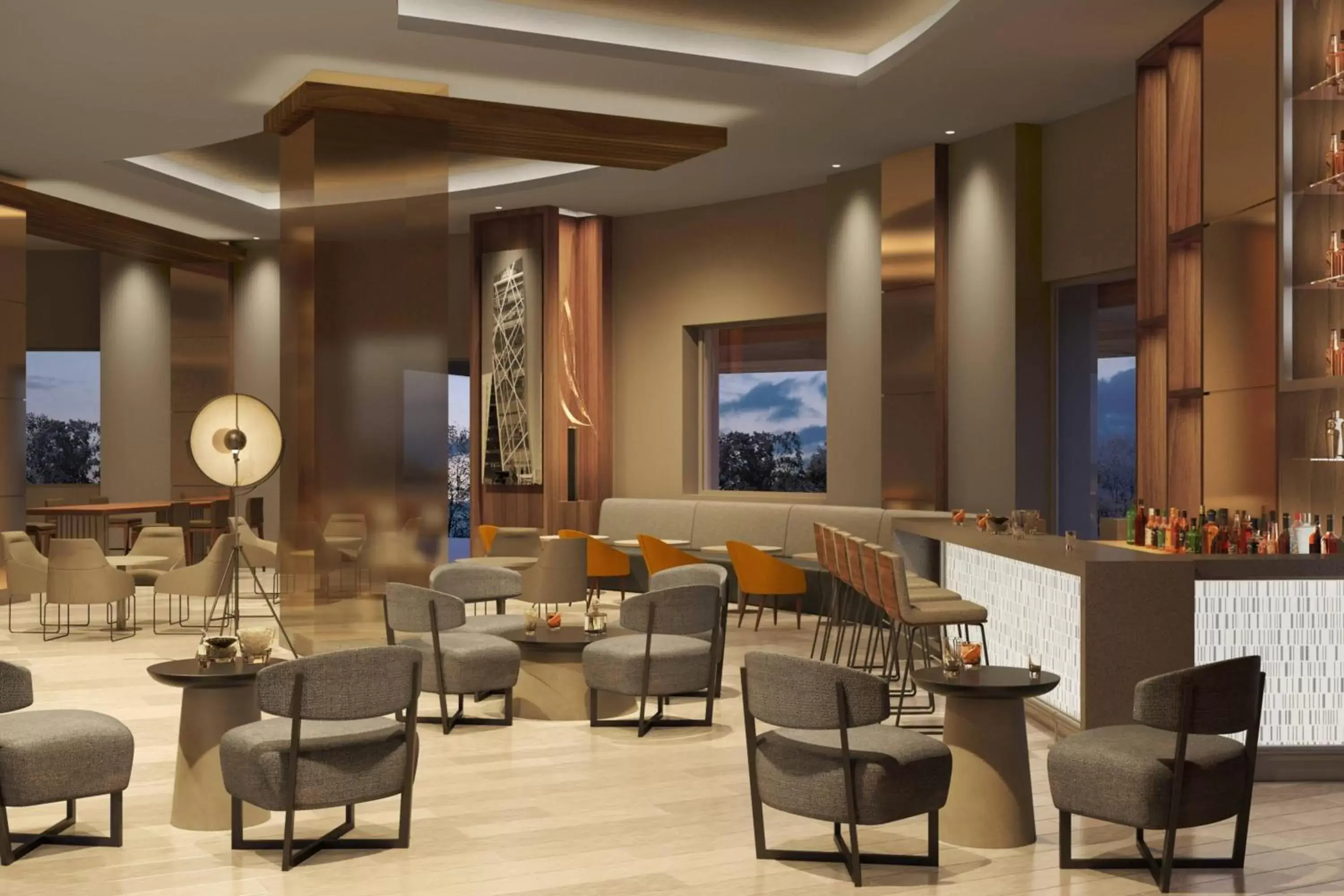 Lobby or reception, Lounge/Bar in AC Hotel by Marriott Guadalajara Expo