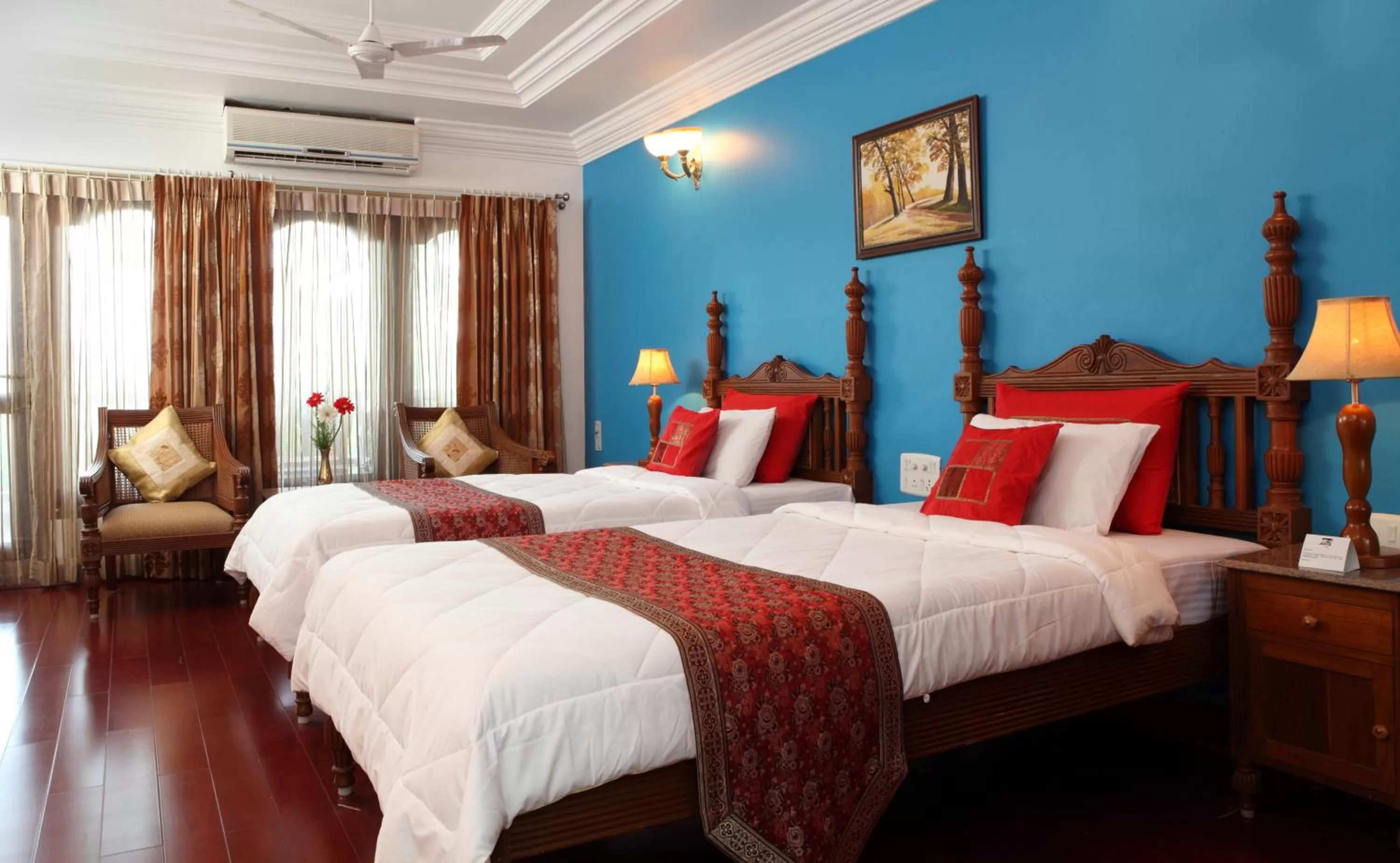 Bed in GReaT Trails Riverview Thanjavur By GRT Hotels